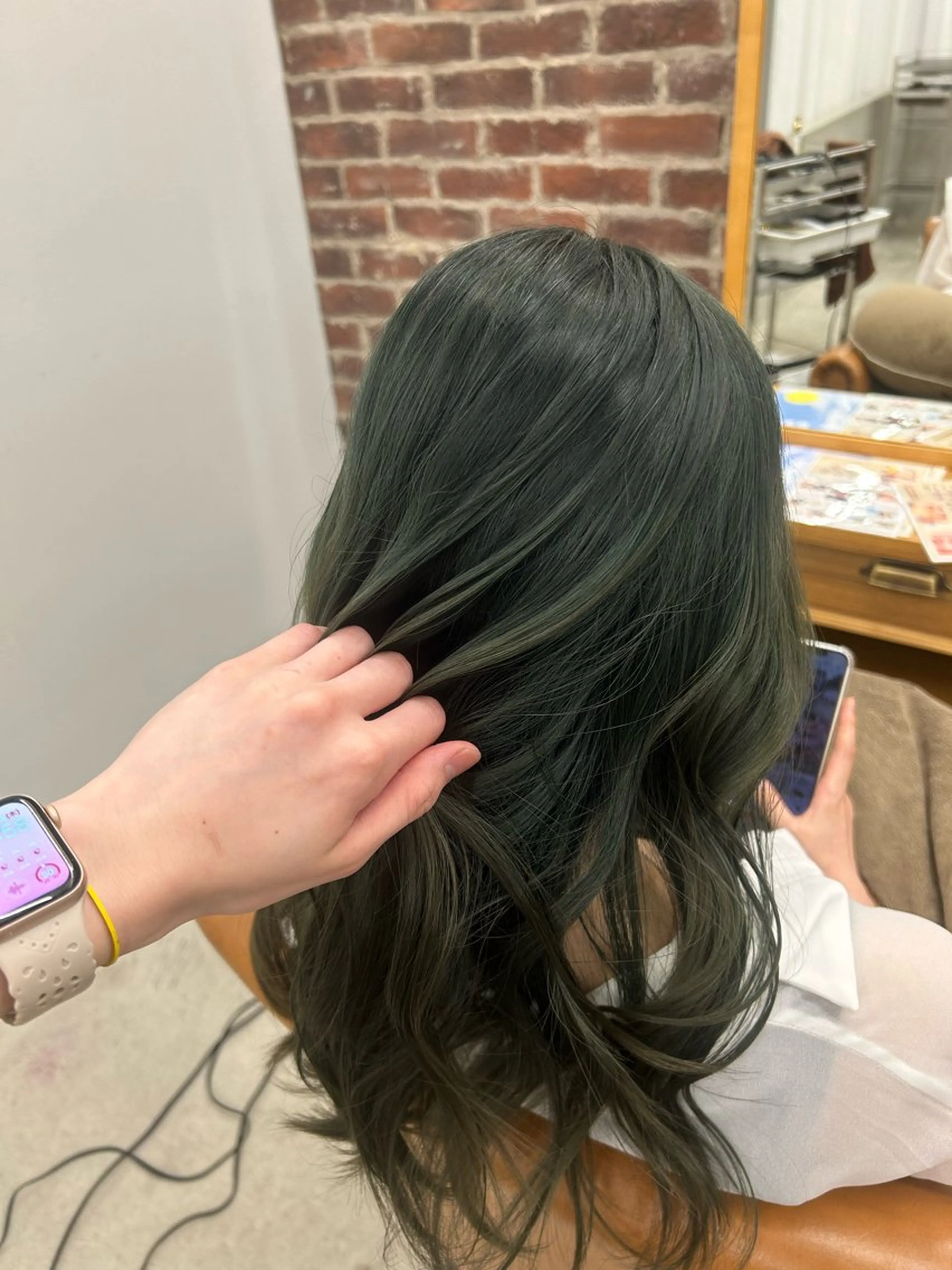 ロング カラー ブリーチ ケアブリーチ ヘアカラー トリートメント 🌼髪質改善/透明感 艶髪タケドミのヘアスタイル