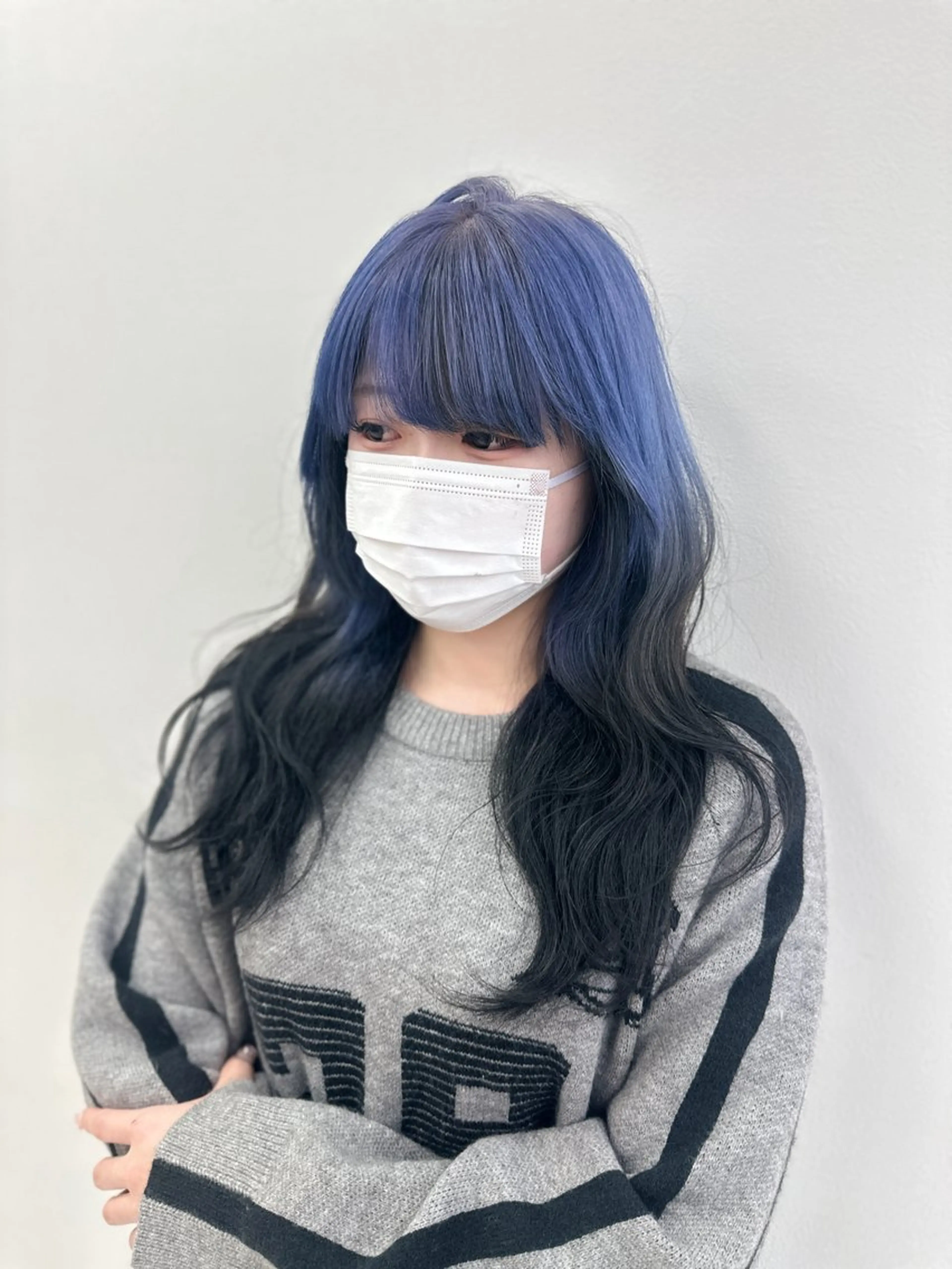 ロング カラー パーマ ヘアアレンジ メンズ キッズ ♥️韓国ヘア レイヤー♥️ゆりのヘアスタイル