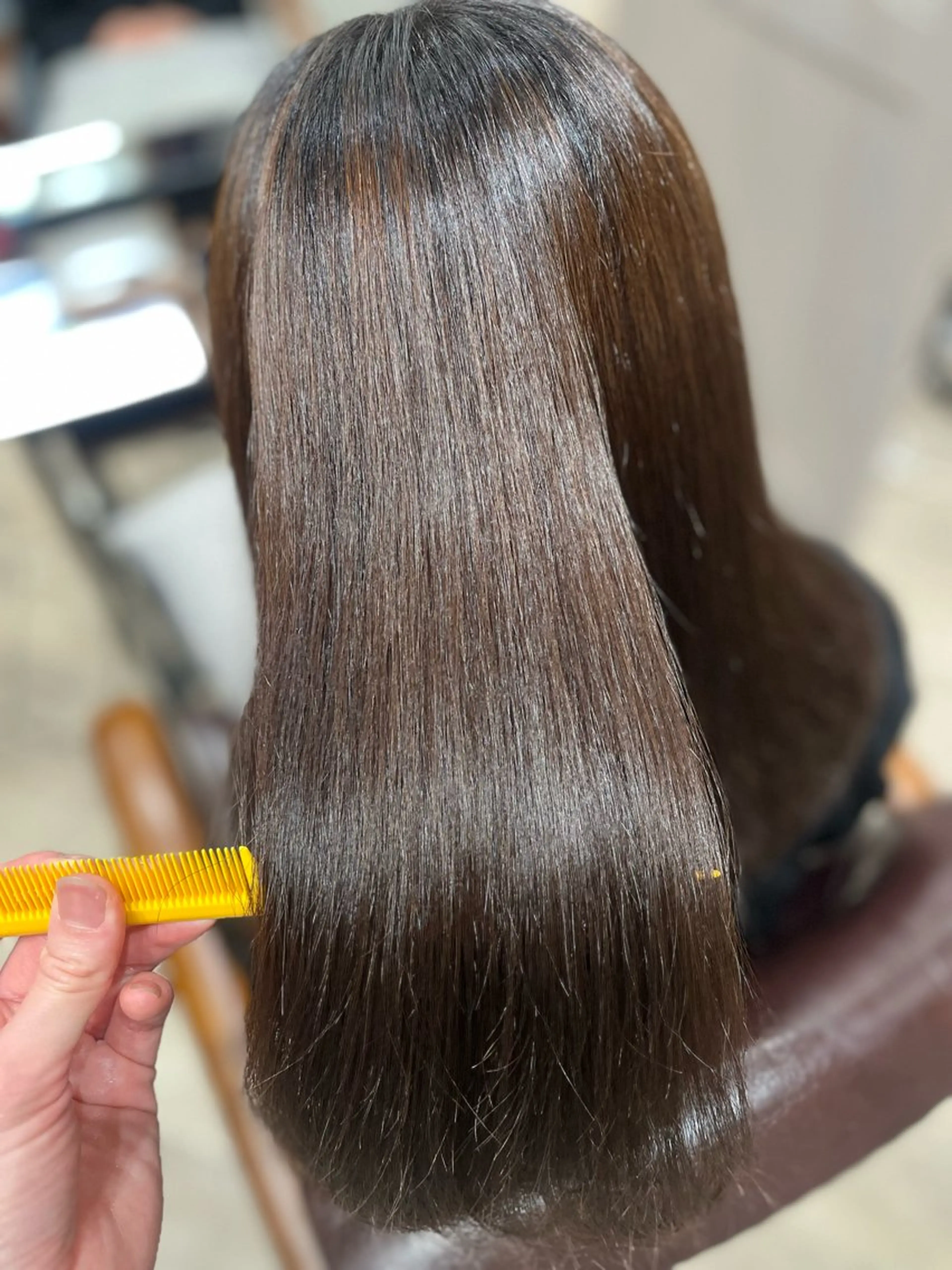 ミディアム 縮毛矯正 トリートメント 縮毛矯正 トリートメント 🫧ぷる艶カラー🫧 Yuubi🦩のヘアスタイル