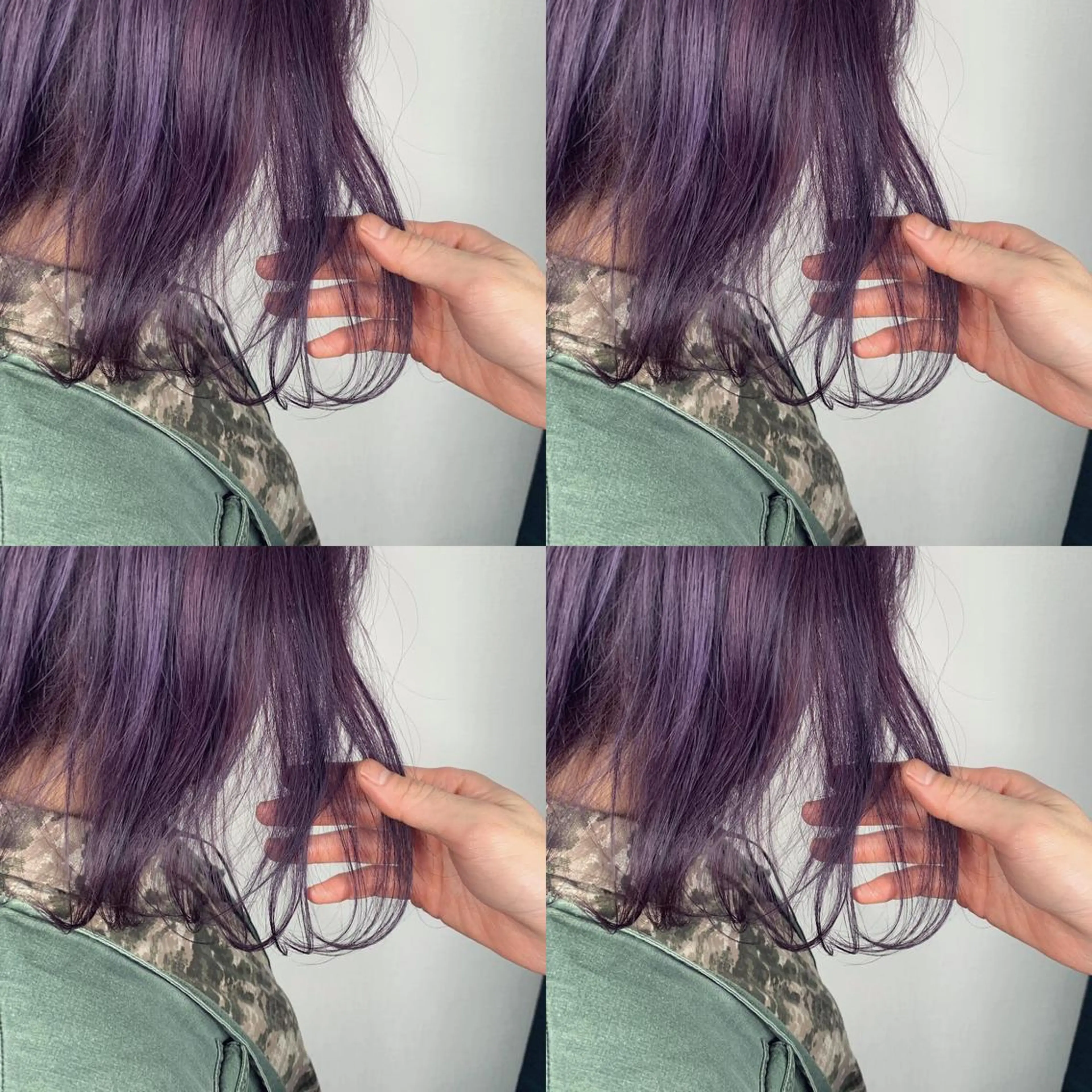 ミディアム パープルカラー ヘアカラー 佐藤 香太のヘアスタイル