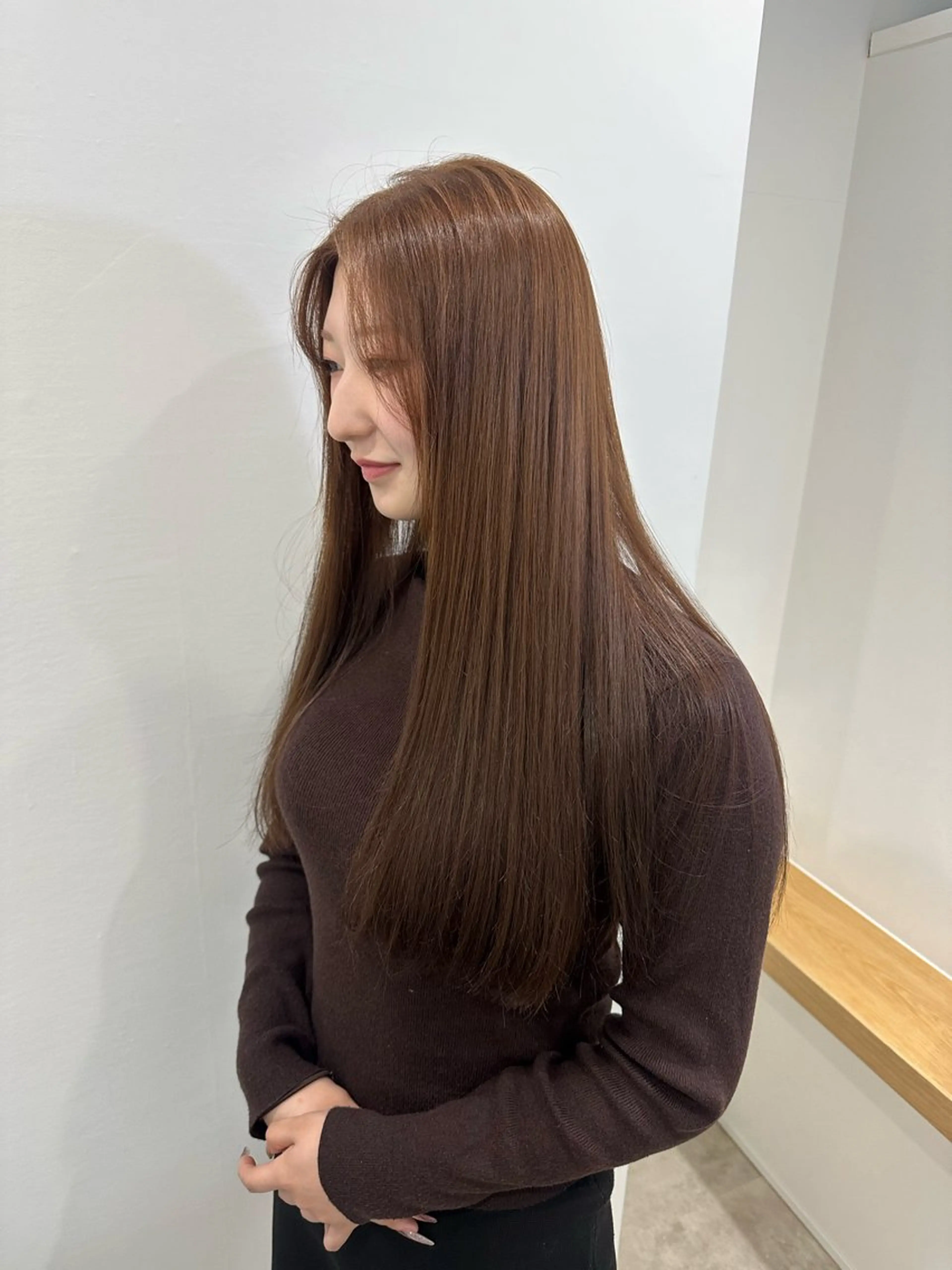 ロング カラー カット ヘアカラー トリートメント レイヤー/ナチュラル 💐nao.のヘアスタイル