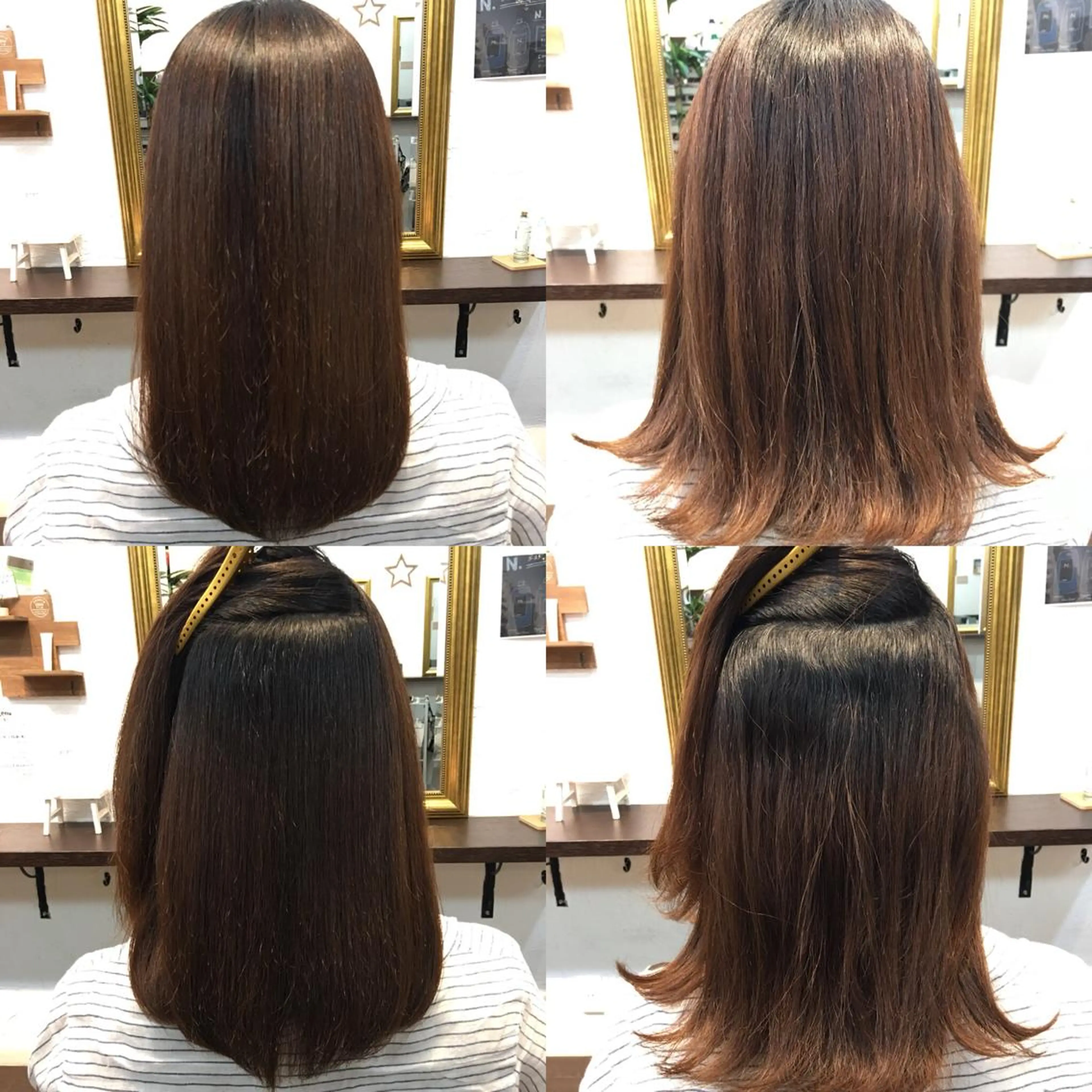 セミロング 縮毛矯正 田口 信雄のヘアスタイル