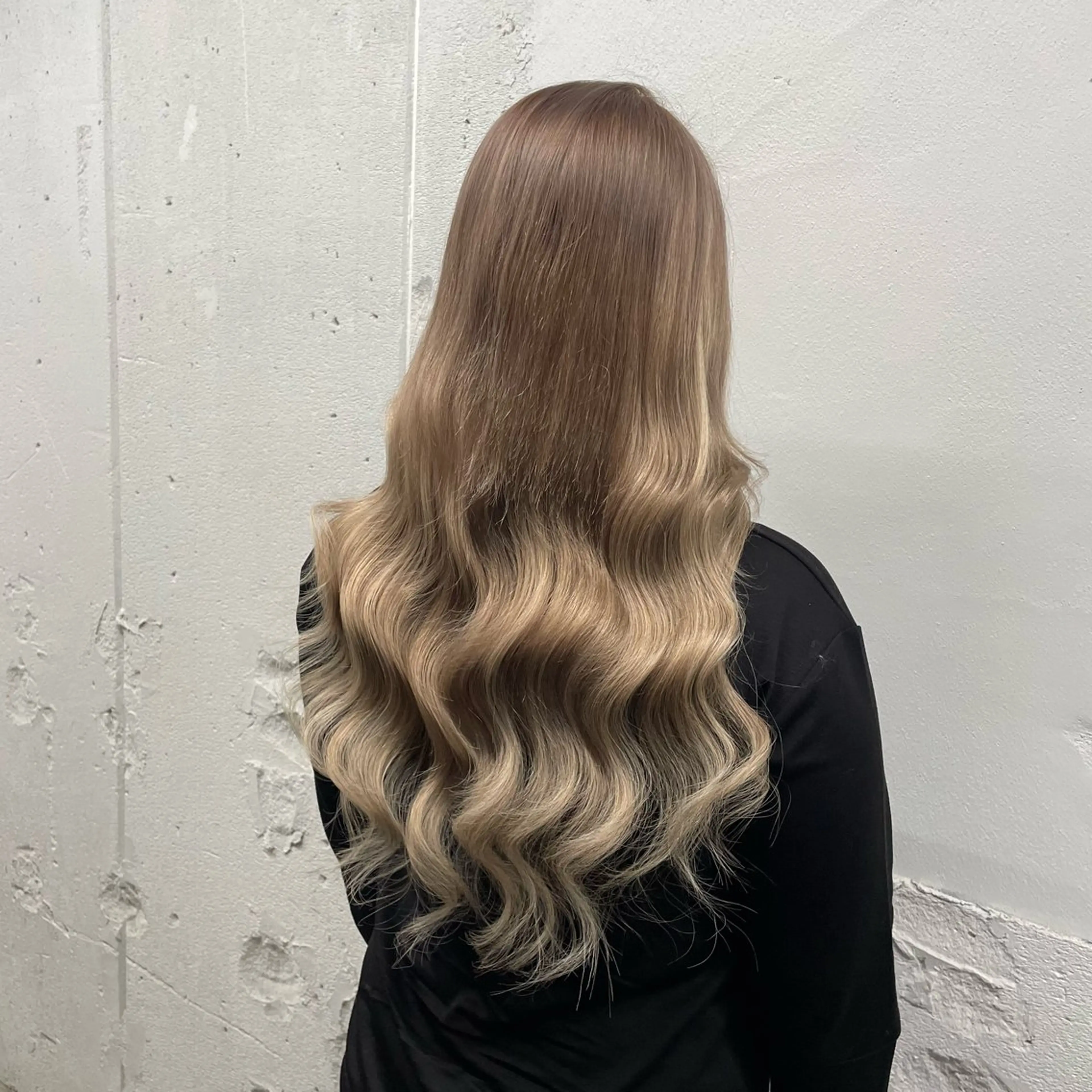 ロング カラー シールエクステ バレイヤージュ ミストバング ダブルカラー  フェイスフレーミング ヘアカラー エクステ 🧡艶髪ちゅるん髪 🫧🧡YUKI❄️のヘアスタイル