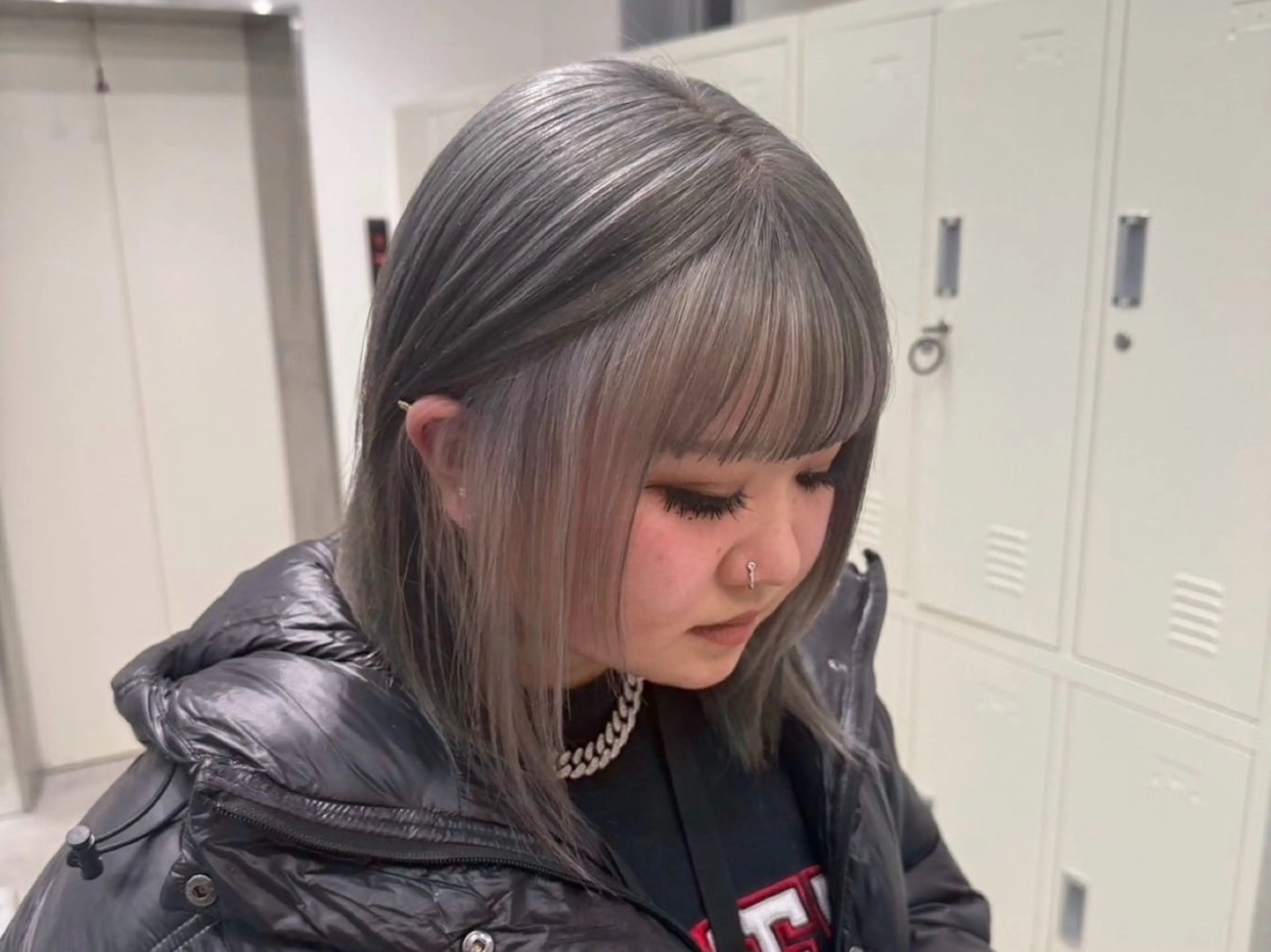 カラー シルバー ヘアカラー カット¥1100 / 𝙍𝙪𝙣𝙖⟡.のヘアスタイル