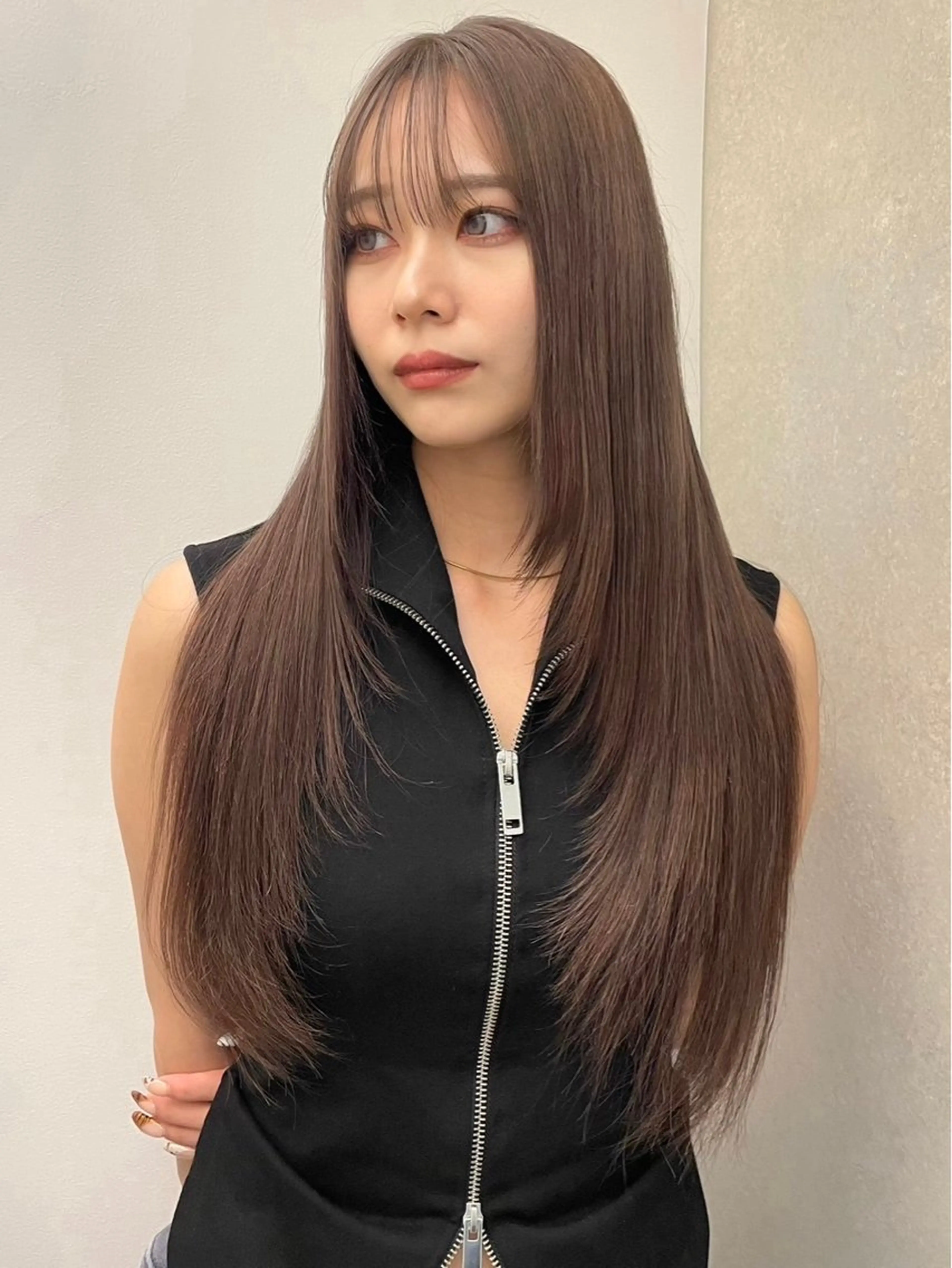 ロング ヘアカラー トリートメント ハイトーン/ネイル カナコ🫧のヘアスタイル