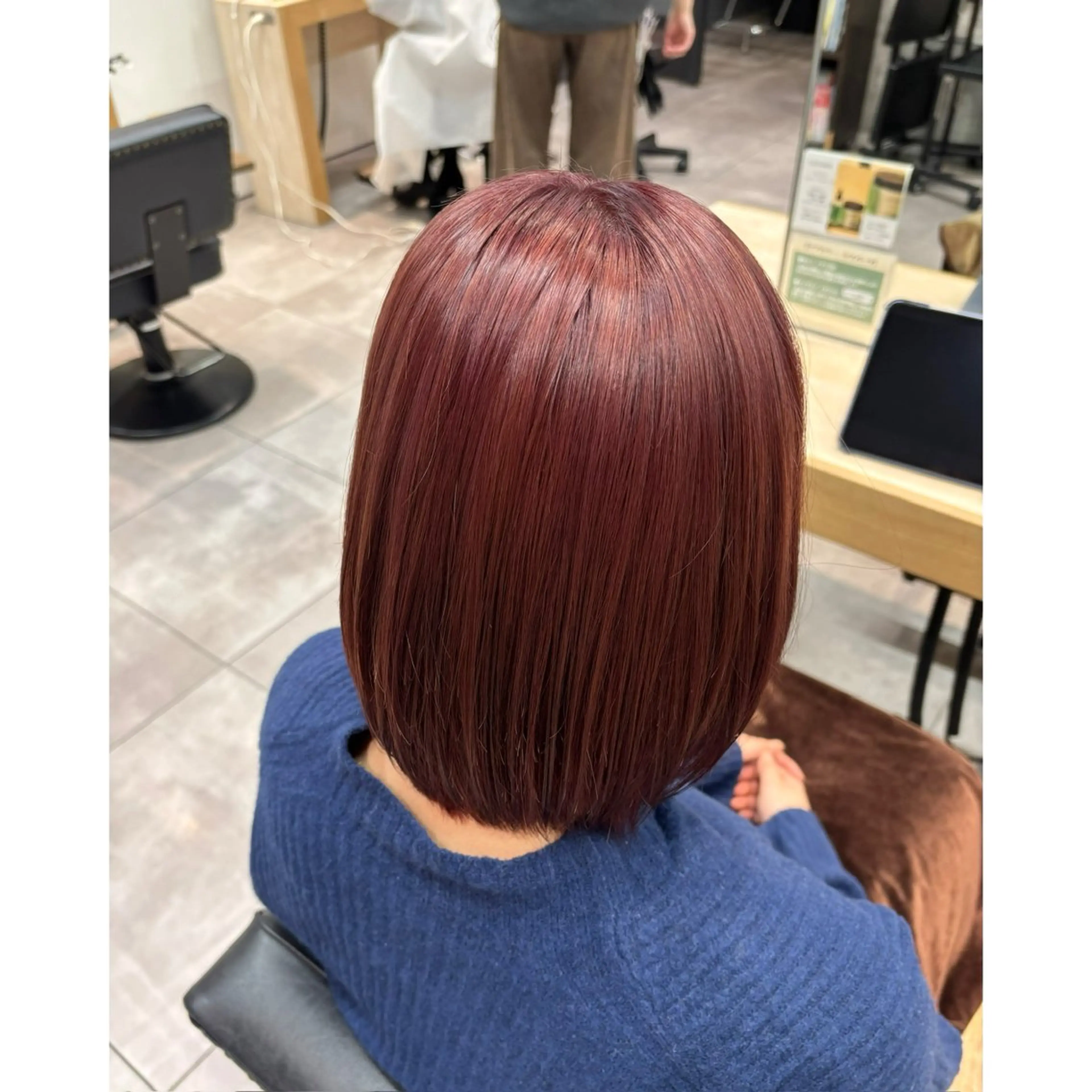 ショート カラー ブリーチ ラベンダーカラー ピンクカラー ピンクラベンダー 艶カラー/韓国ヘア 🎀🫧 / amiのヘアスタイル