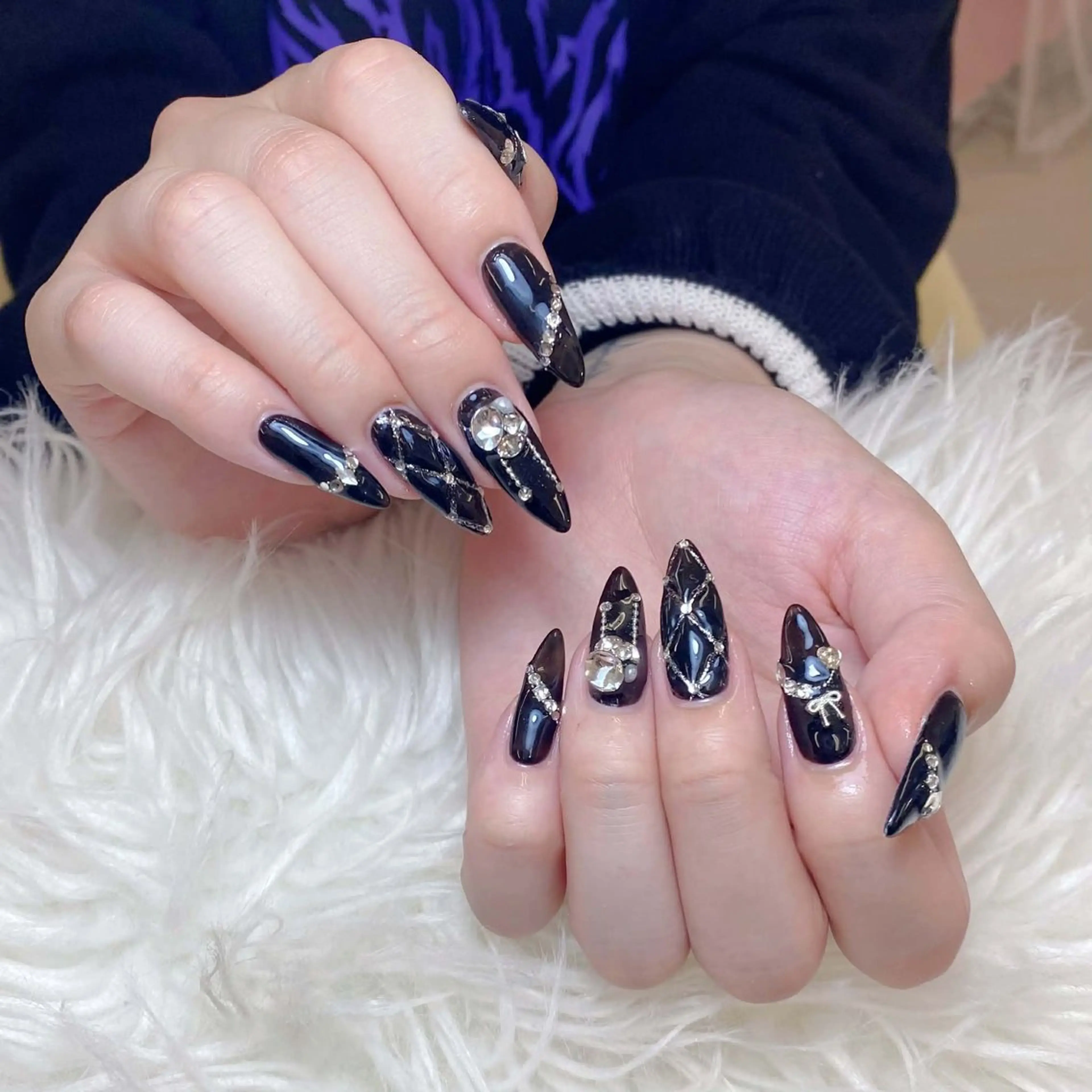 ネイル ハンドネイル Anh ゴテゴテネイルのネイルデザイン