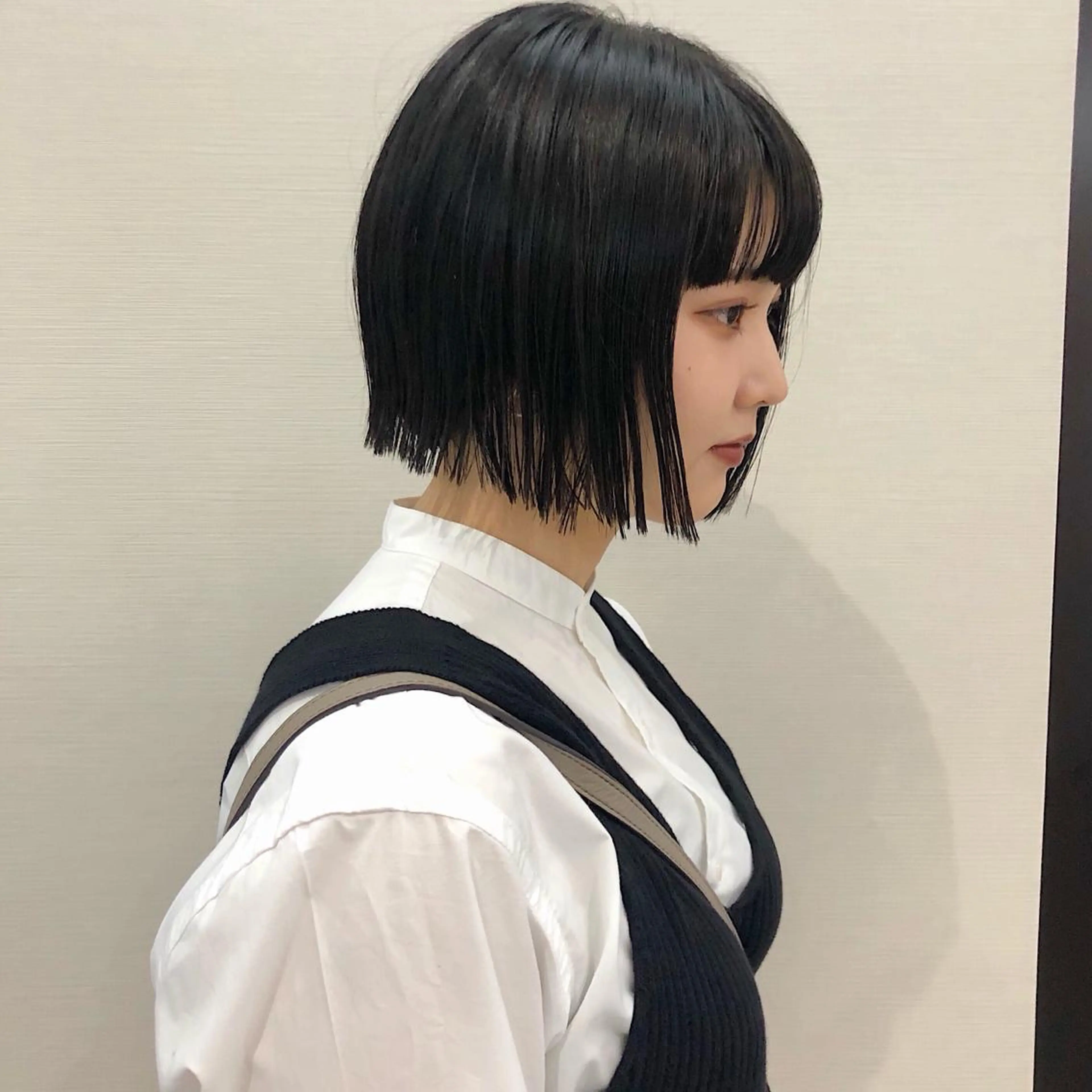 ショート カラー 切りっぱなしボブ ボブ パーマ/パーマ落とし 【Kouta】のヘアスタイル