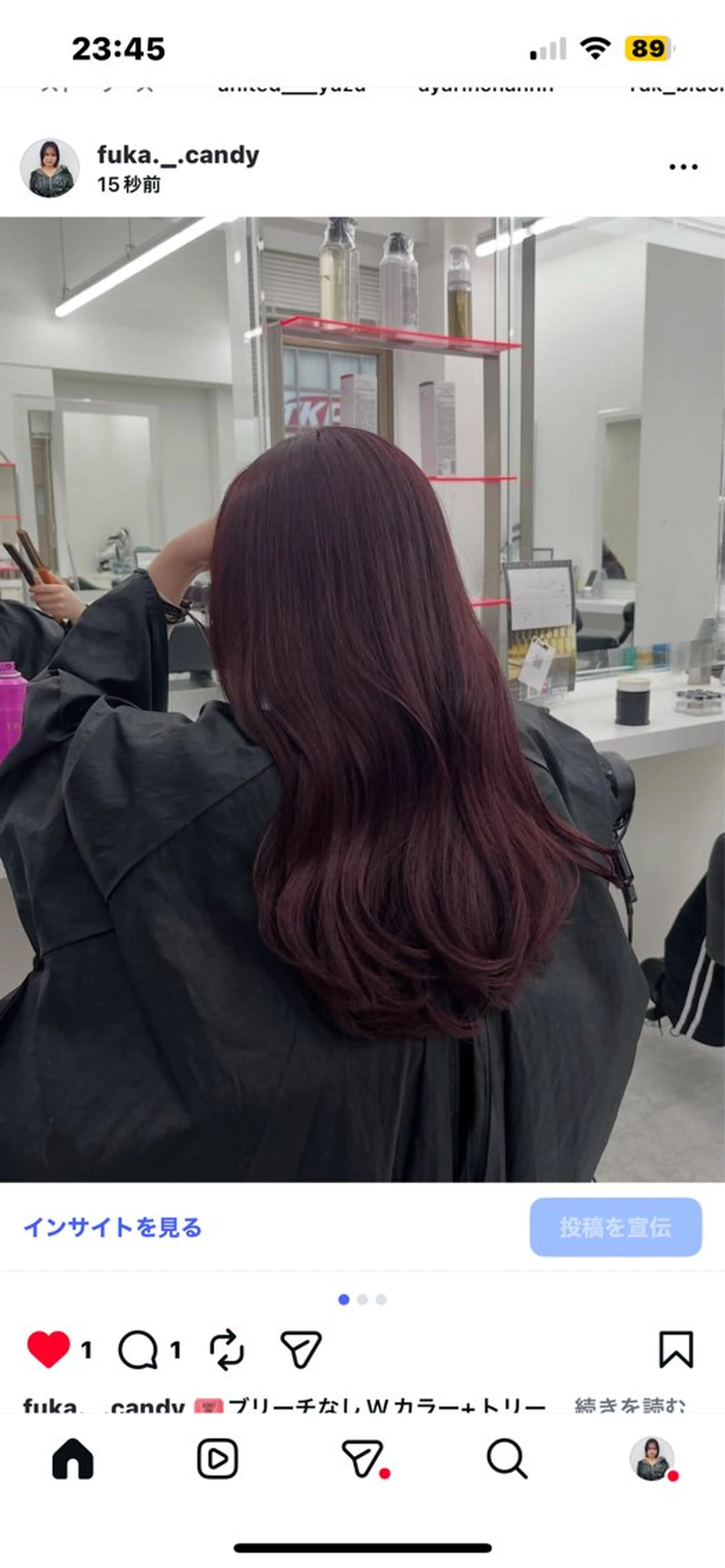 カラー ヘアカラー トリートメント ヘッドスパ ヘアセット 🍒暖色ダブルカラー /FUKA🍒のヘアスタイル