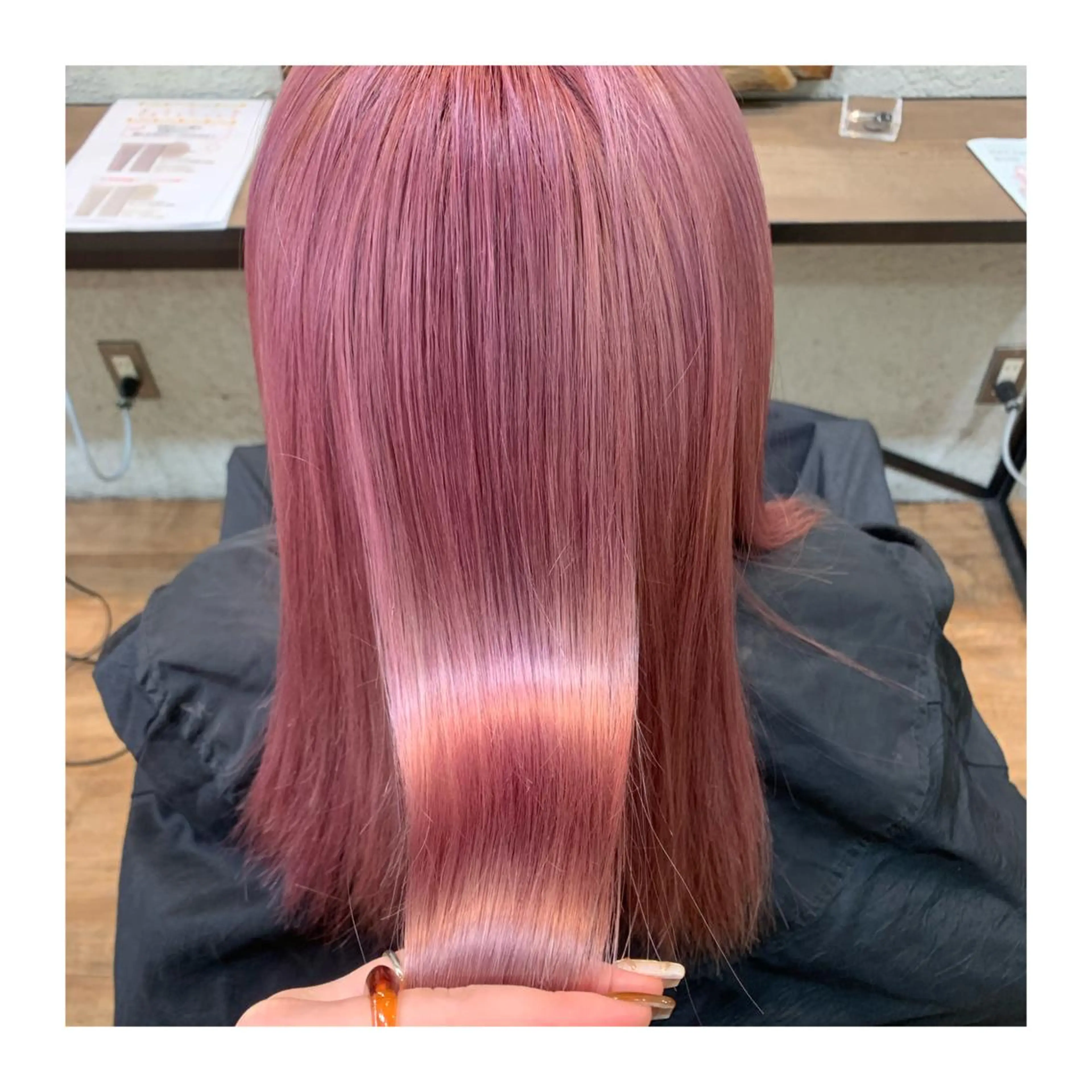 ロング カラー ヘアカラー あべ ゆうかのヘアスタイル