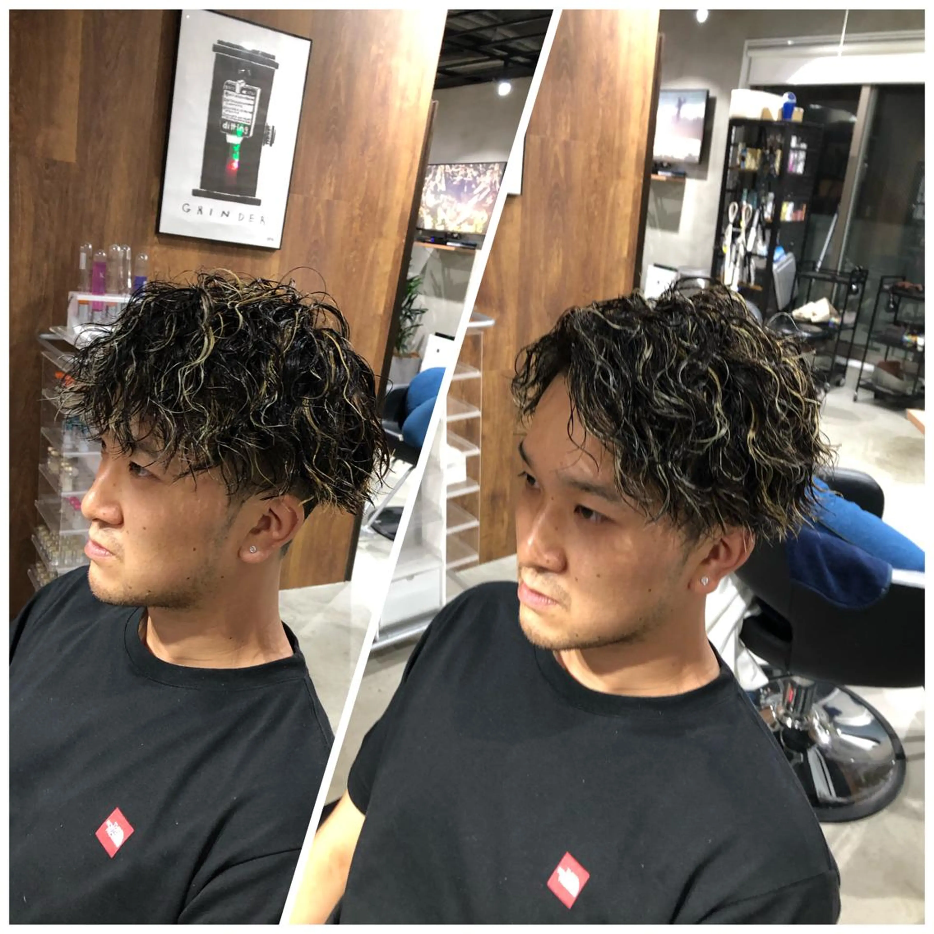 ミディアム カット パーマ 榎本 圭のヘアスタイル