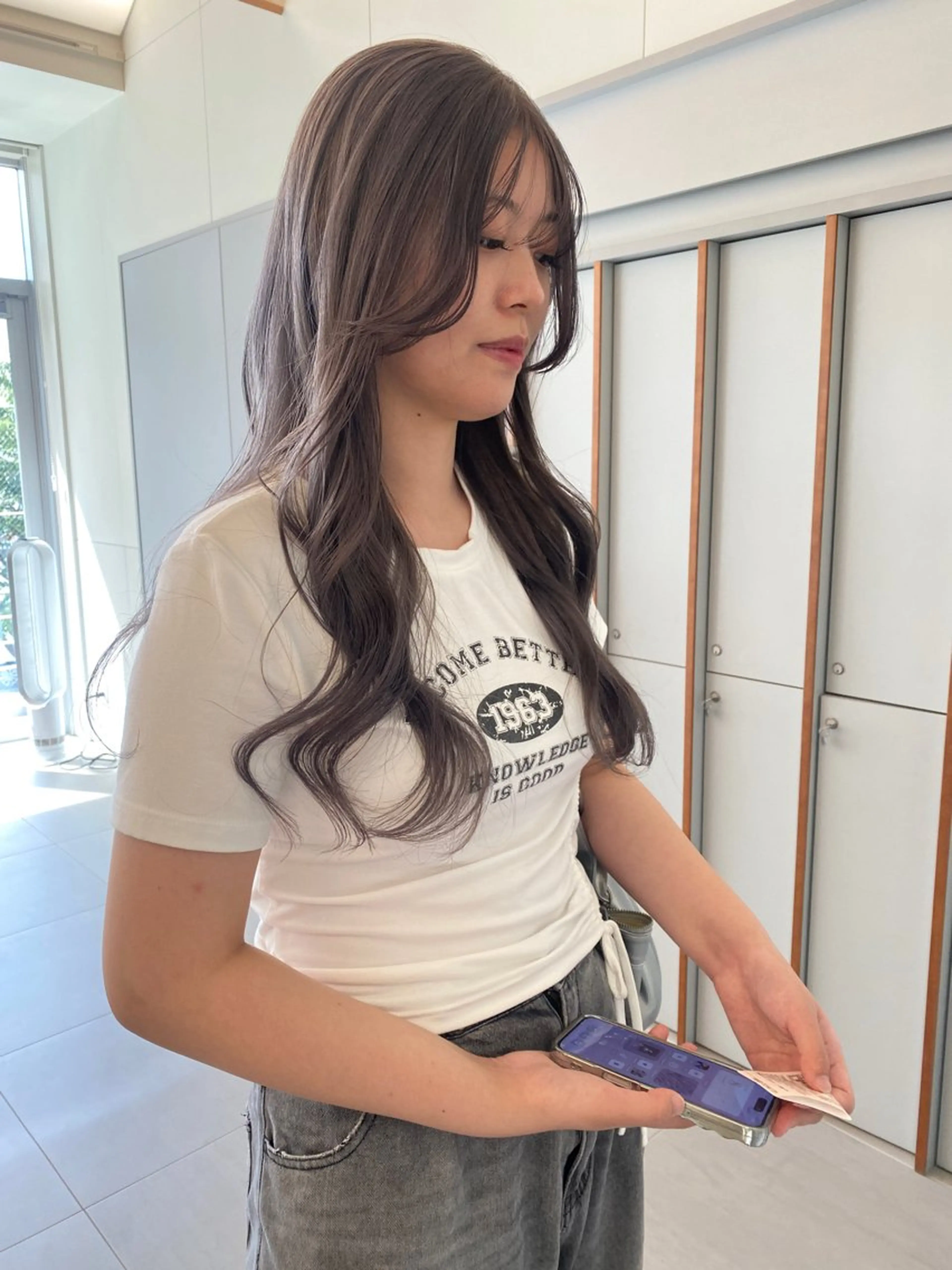 ロング カラー ベージュカラー ブリーチ 透明感カラー ダブルカラー グレージュ ヘアカラー 高発色ブリーチ/ ハイレイヤー🪽aiのヘアスタイル