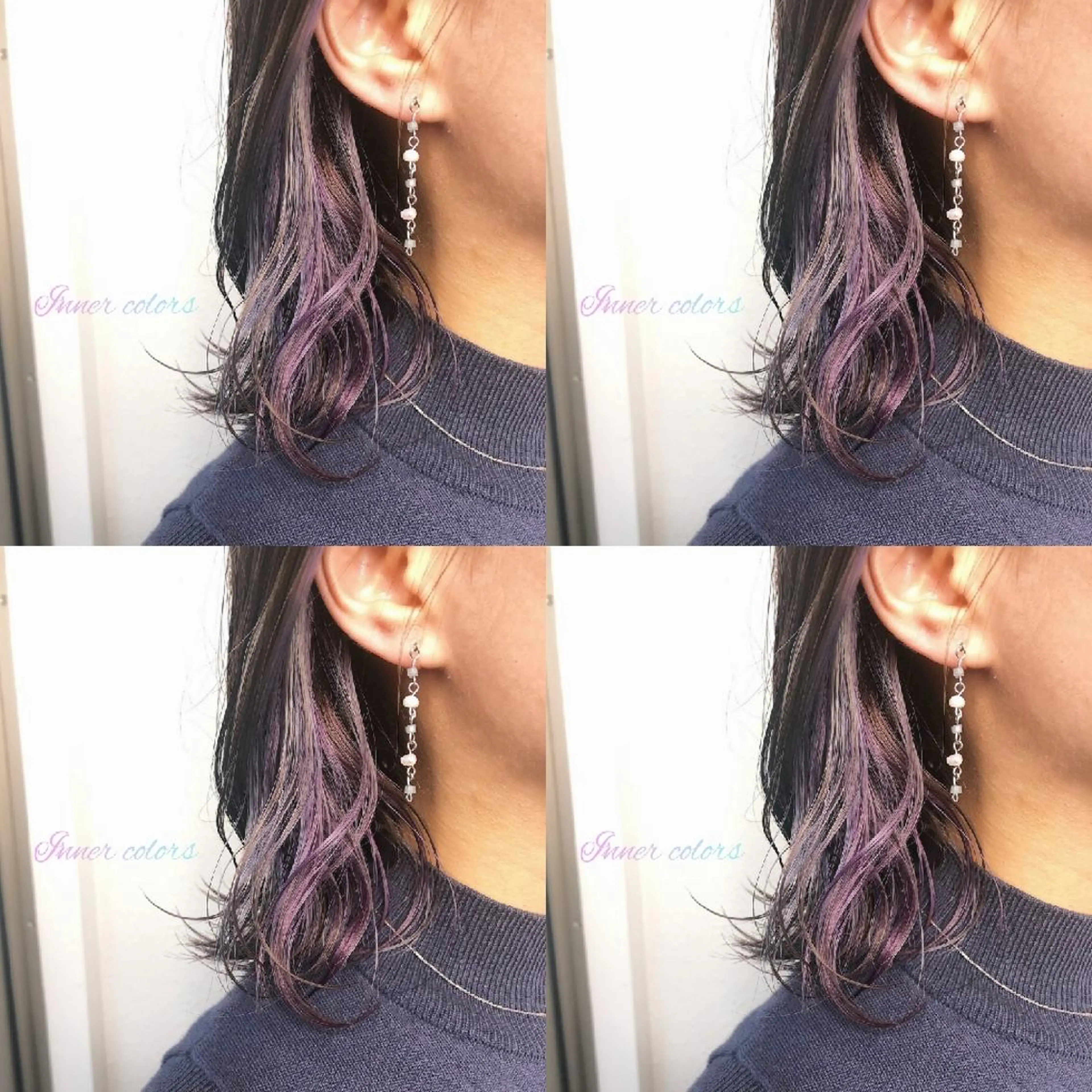 ミディアム カラー ヘアアレンジ インナーカラー ボブ カット ヘアカラー トリートメント 竹内啓太 ボブのヘアスタイル