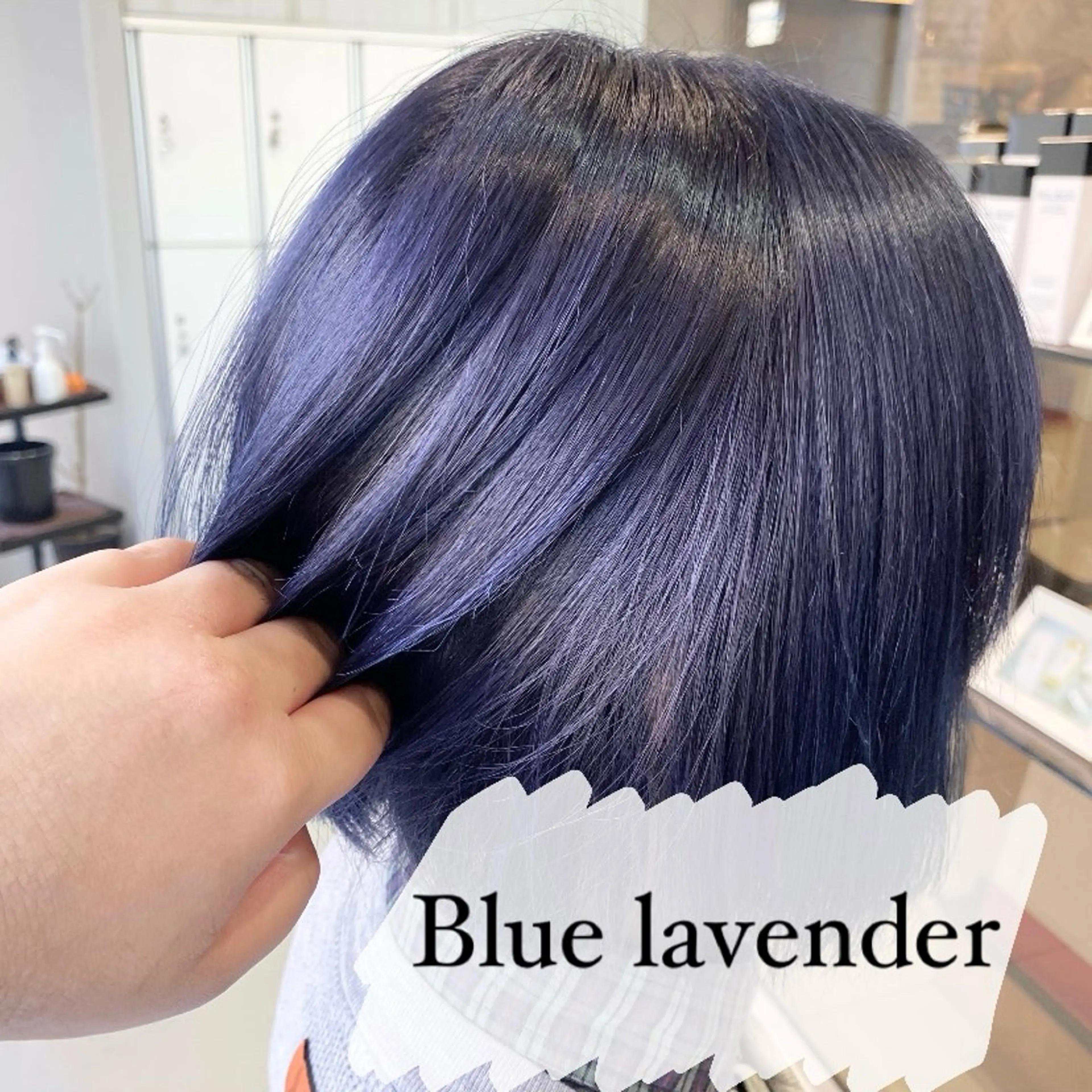 ミディアム カラー パープルカラー ヘアカラー ミルクティーベージュ 暖色カラー/池田麻帆のヘアスタイル