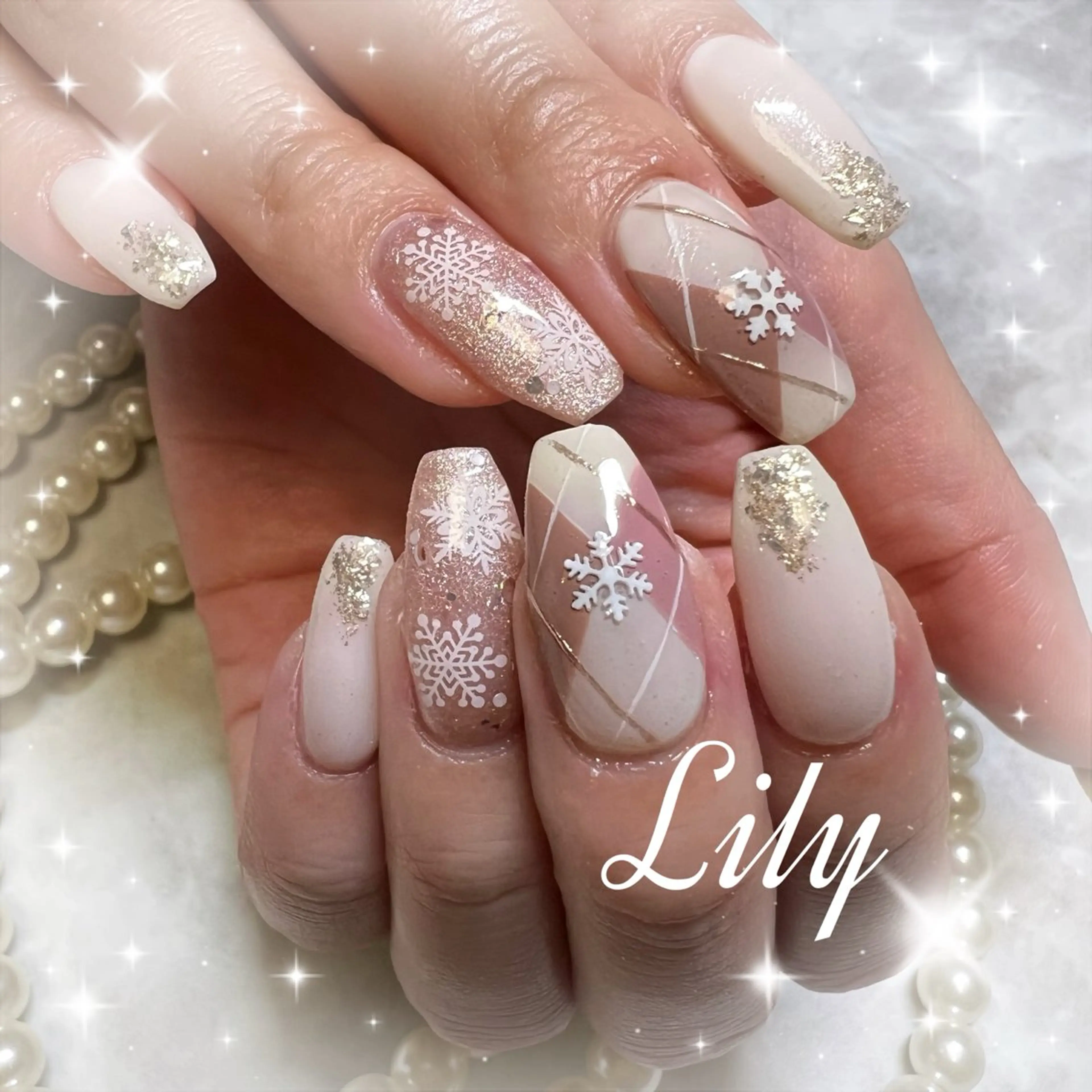 ネイル ハンドネイル Lily*nail 🌻Mii🌻のネイルデザイン