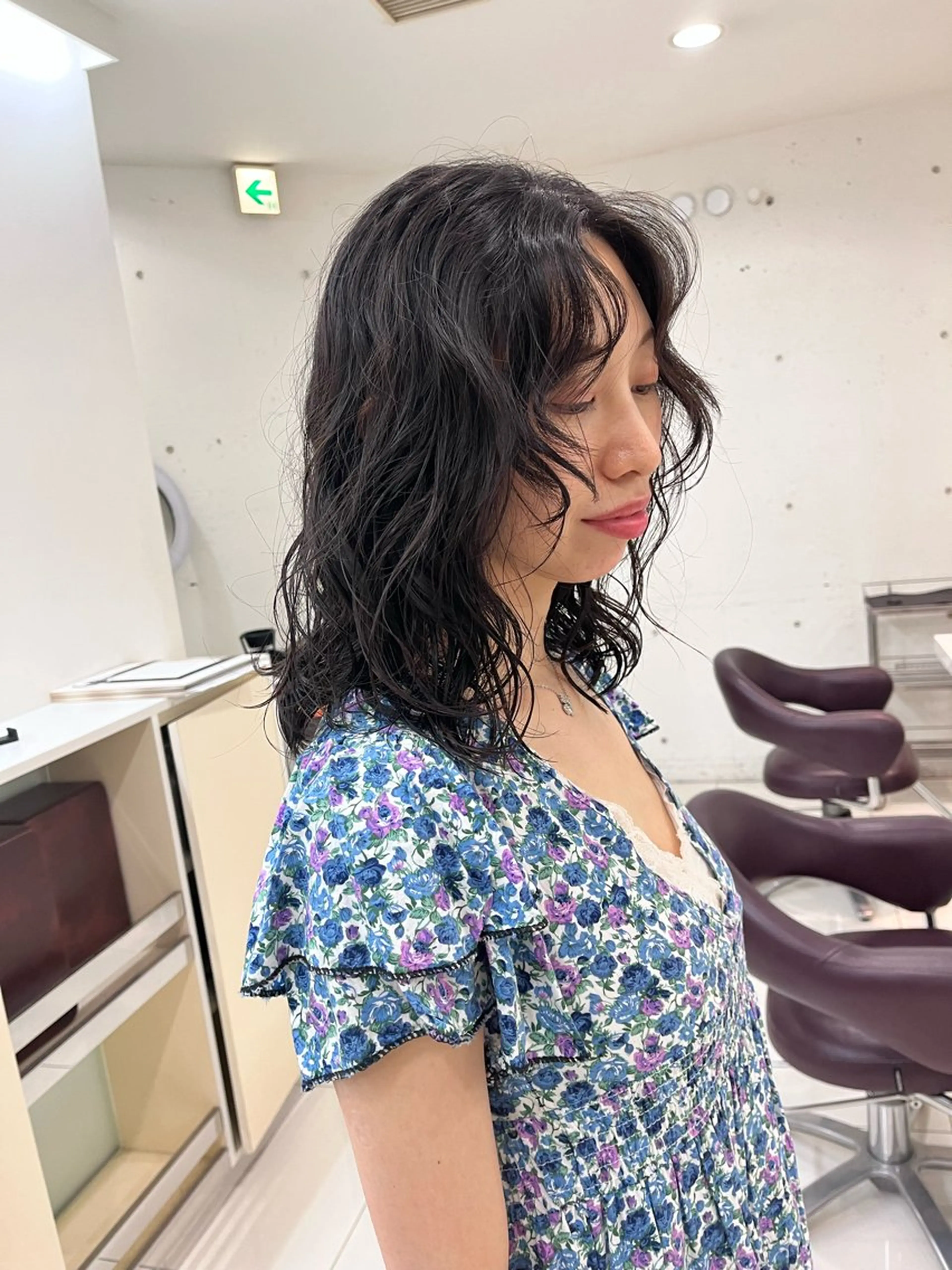 ミディアム パーマ ミディアムパーマ ニュアンスパーマ カット パーマ トリートメント 原宿パーマ/レイヤー /kazuのヘアスタイル