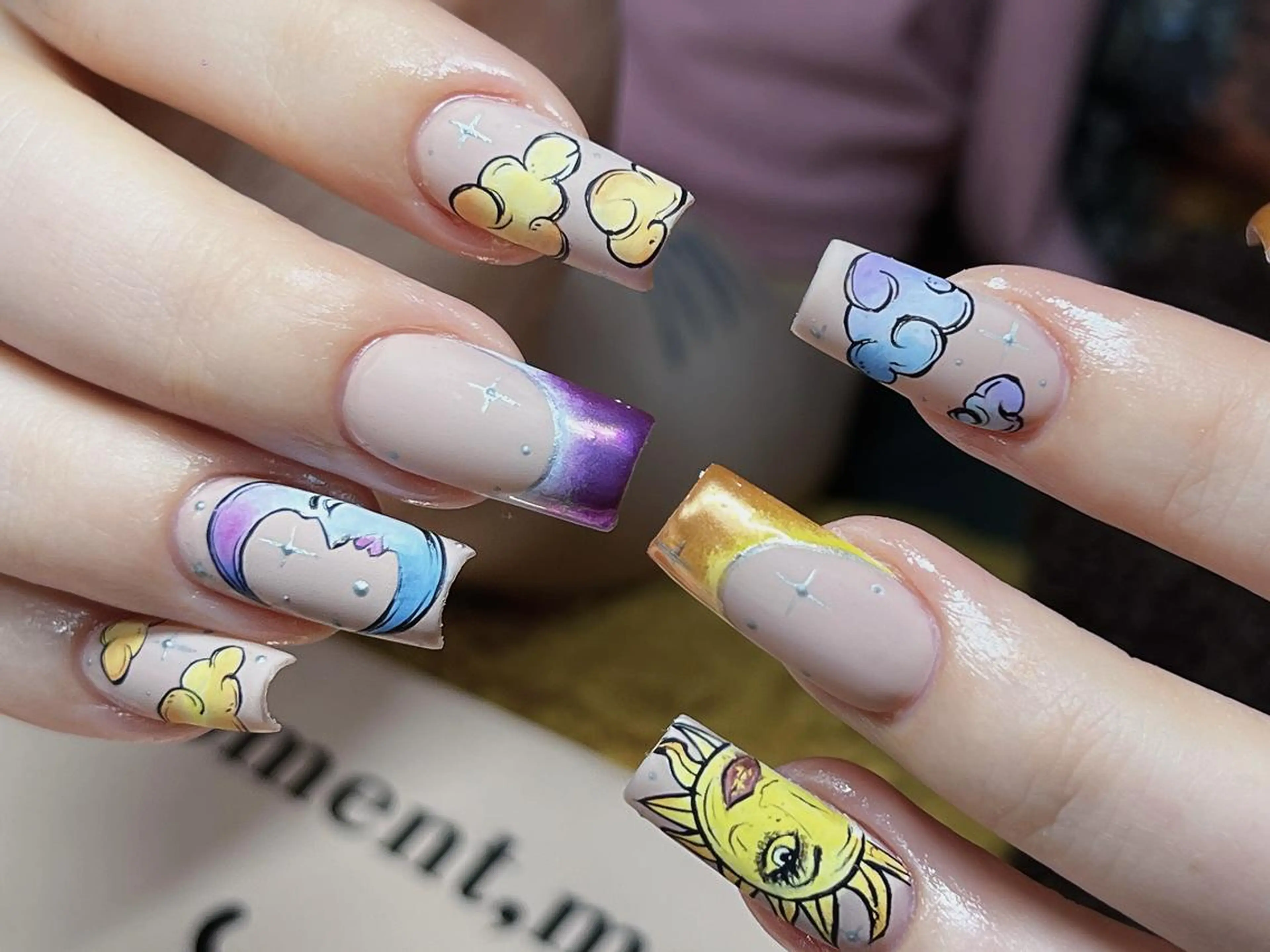 ネイル メンズ アートネイル フレンチネイル ジェルネイル キラキラネイル パラジェル Bloom スカルプ専門店のネイルデザイン