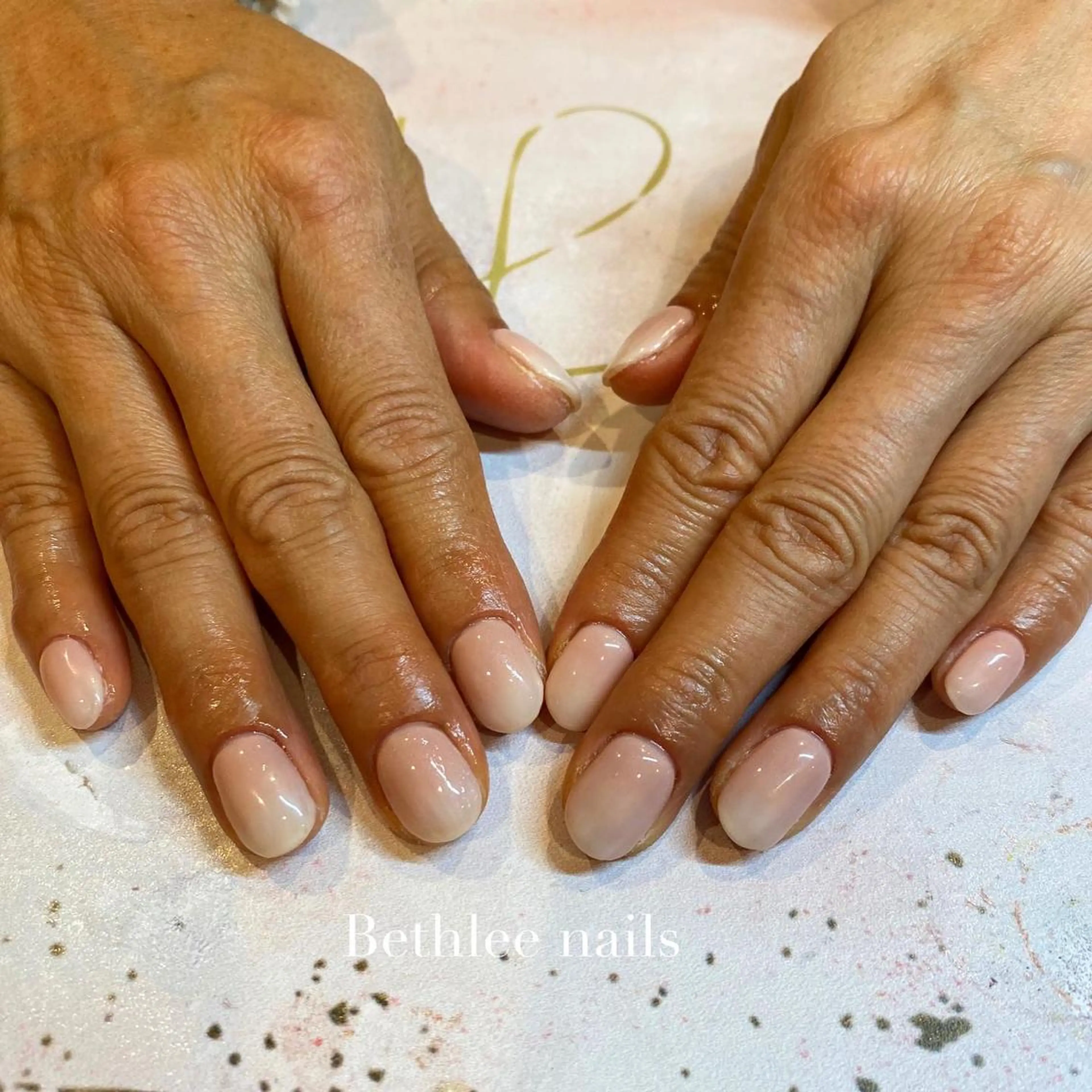 ネイル アートネイル グラデーション ピンク ハンドネイル Bethlee nailsのネイルデザイン