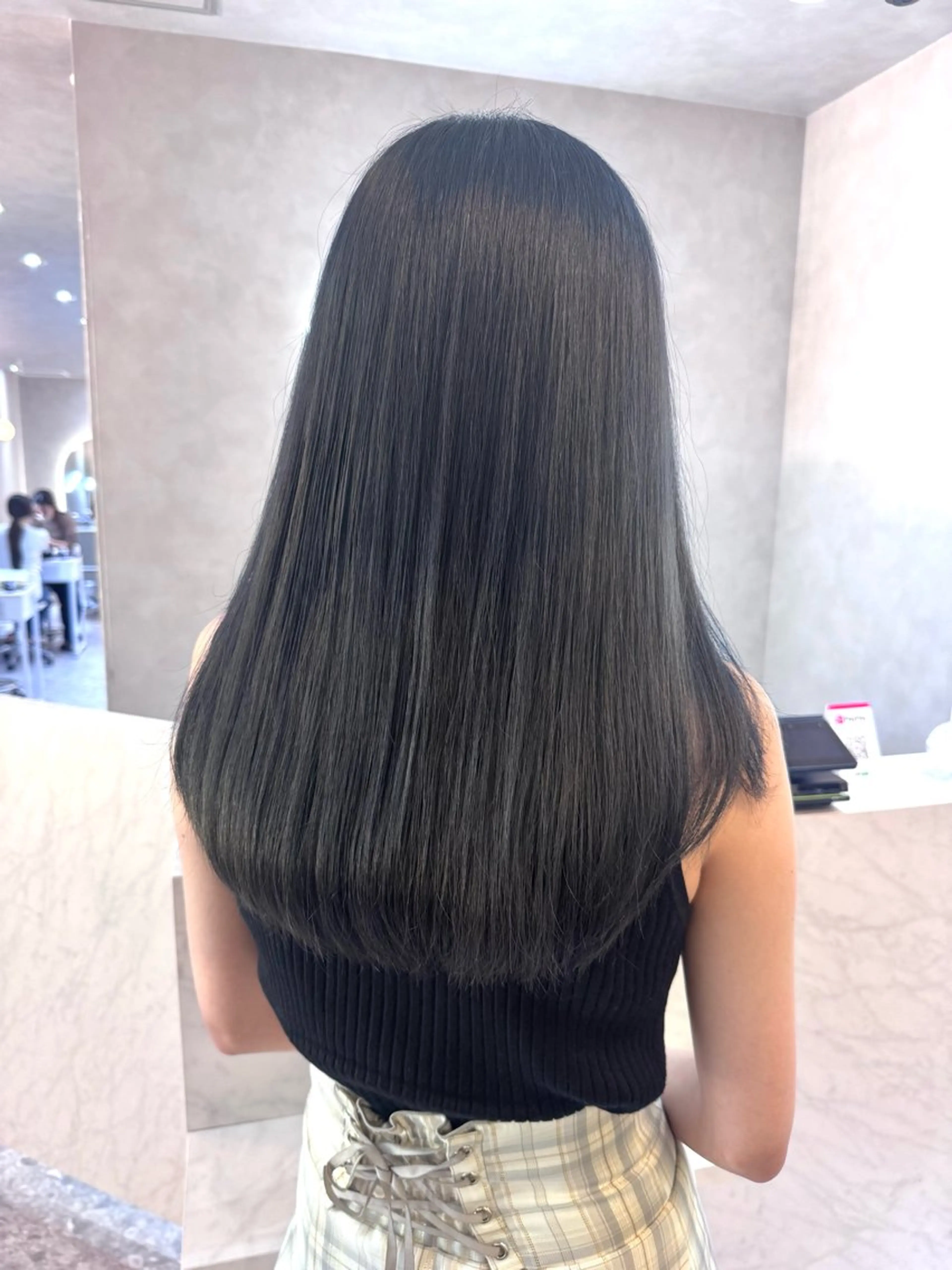 セミロング カラー カット ヘアカラー トリートメント 🎀髪質改善/艶髪/ 艶カラー🎀浅田涼風のヘアスタイル