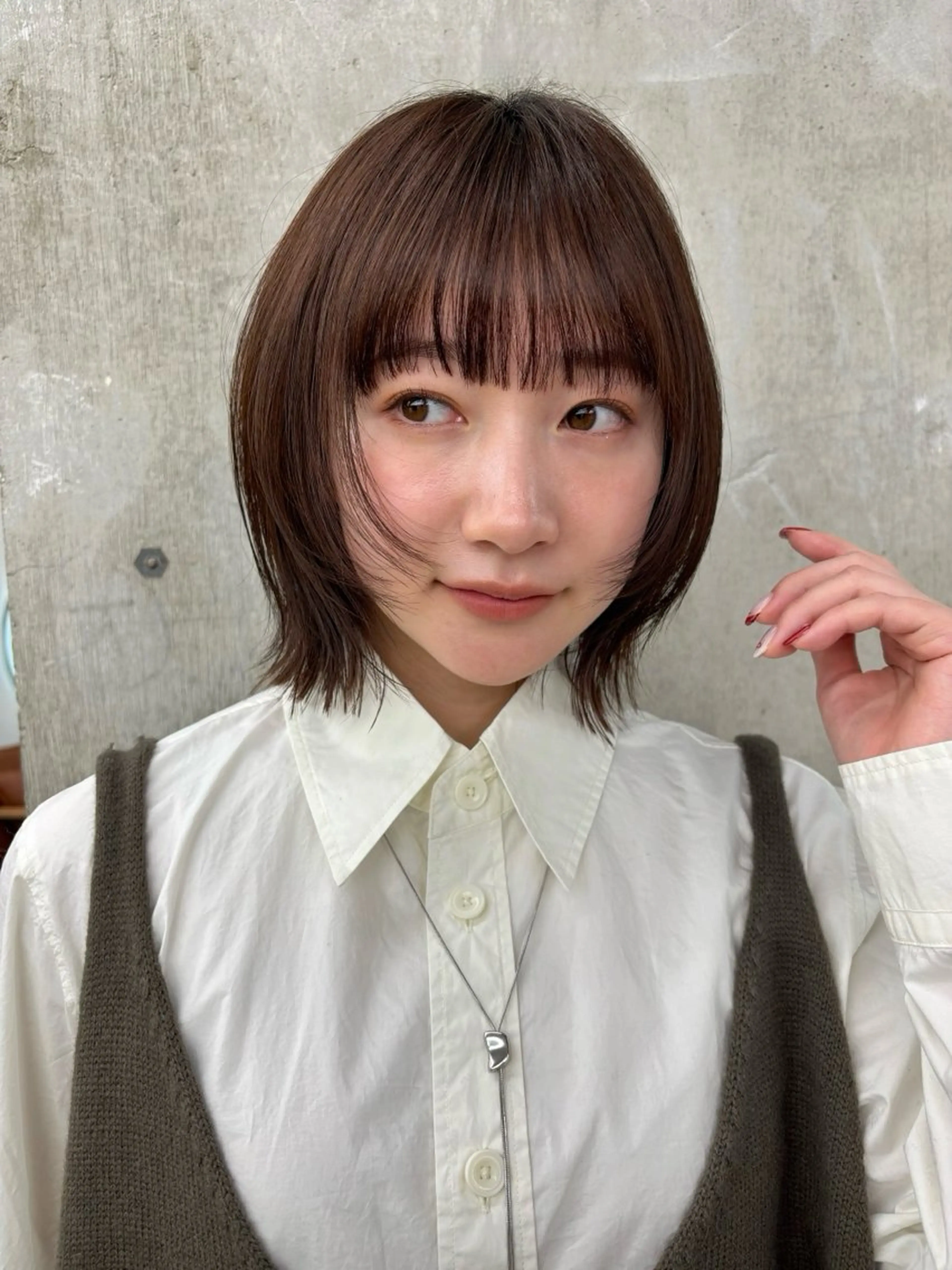 ミディアム カラー ブラウンカラー ショコラブラウン ☘️似合わせカラー ☘️/ななみのヘアスタイル