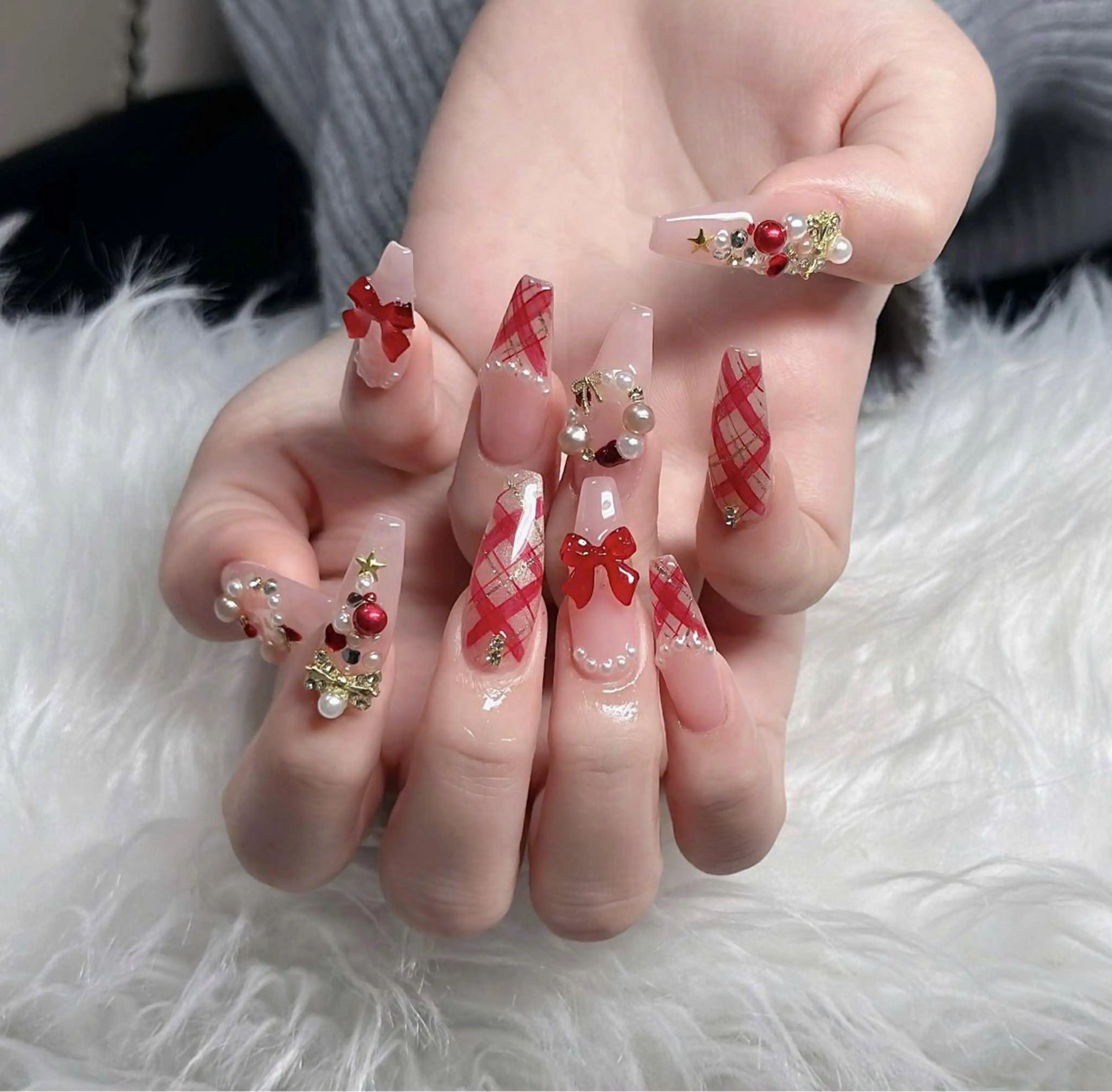 ネイル オーロラネイル フレンチネイル ジェルネイル ハロウィン 韓国ネイル ハンドネイル neco H.babynailのネイルデザイン