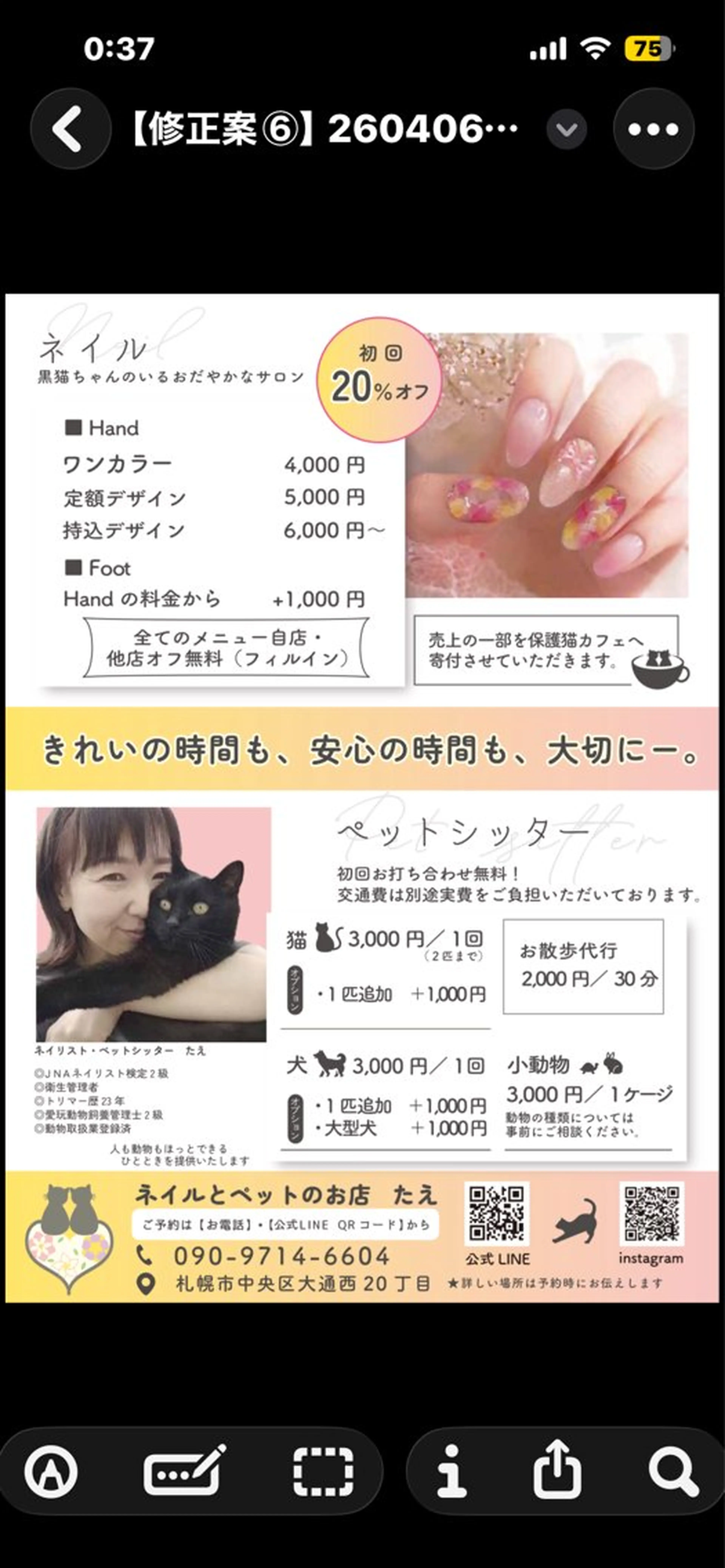 ネイル ネイルとペットのお店　　たえ所属・ネイリスト Taeのネイルデザイン