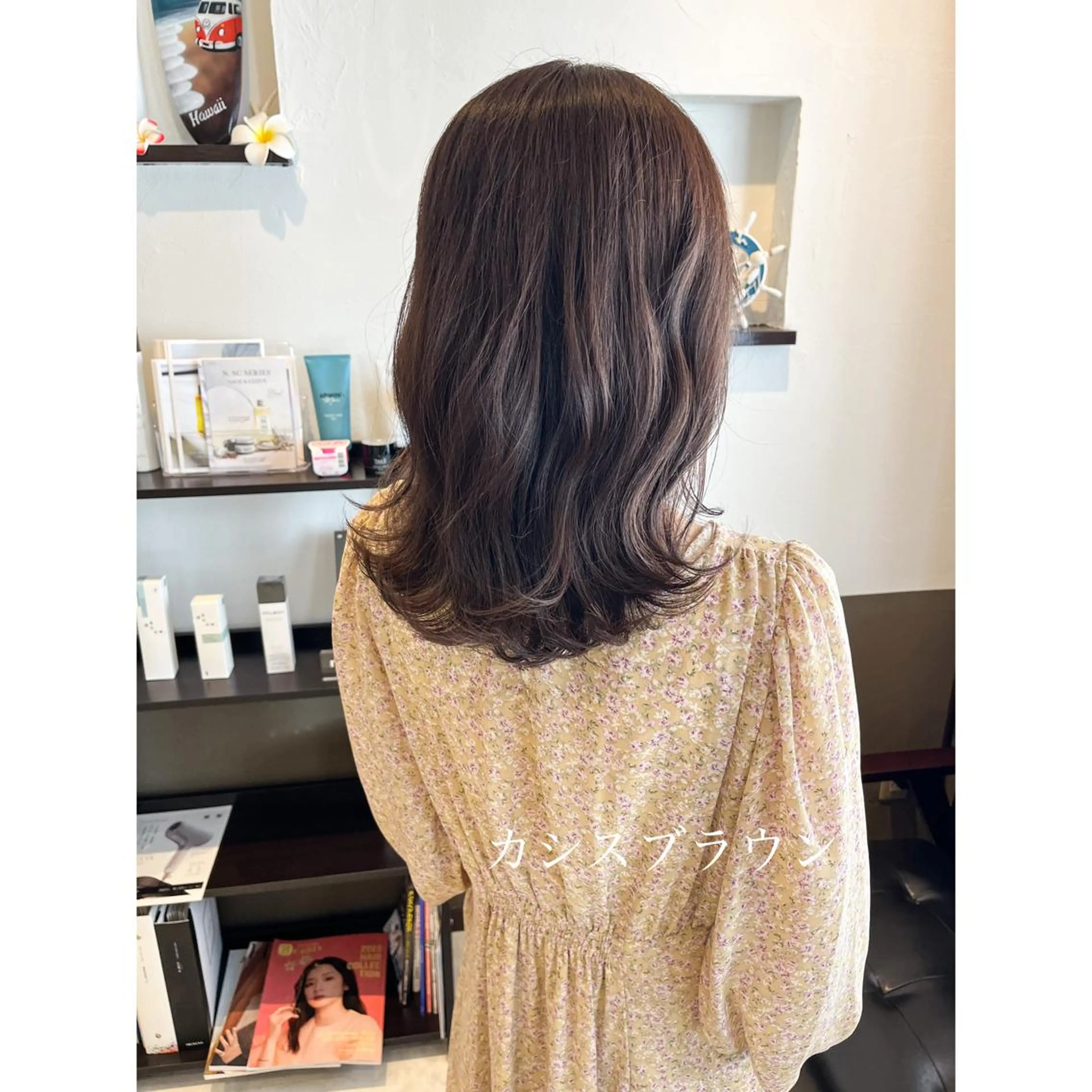 ミディアム カラー 坂井田 浩樹のヘアスタイル