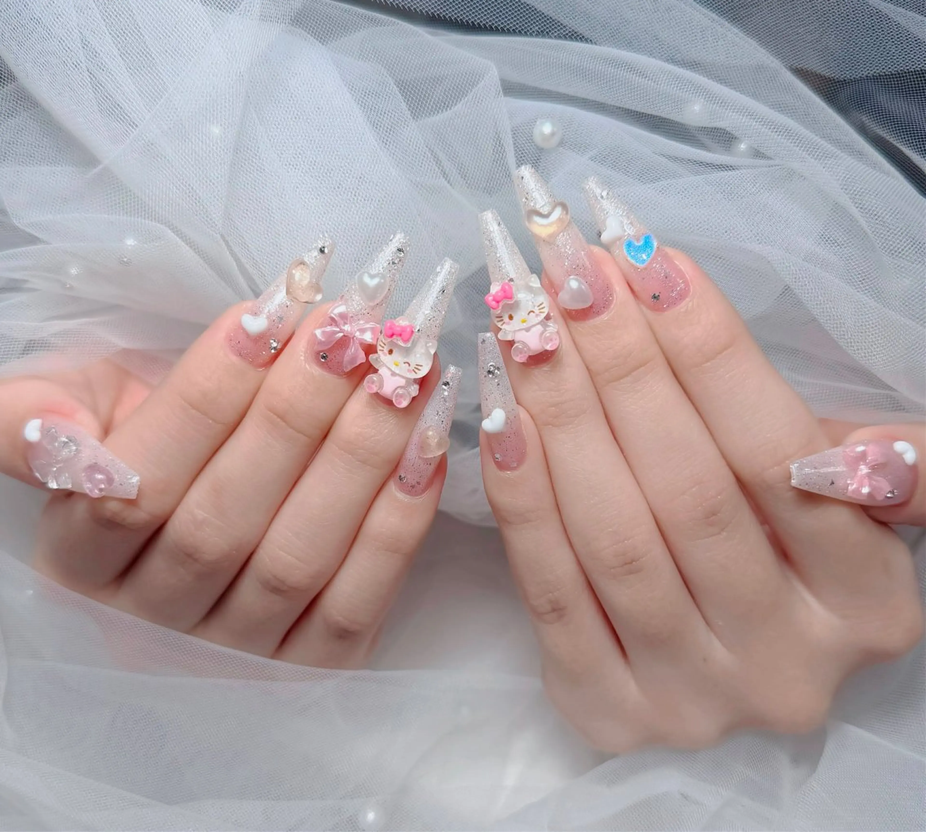 ネイル アートネイル ボルドー フレンチネイル ジェルネイル 氷ネイル・うるうるネイル ハンドネイル Julie Nailのネイルデザイン