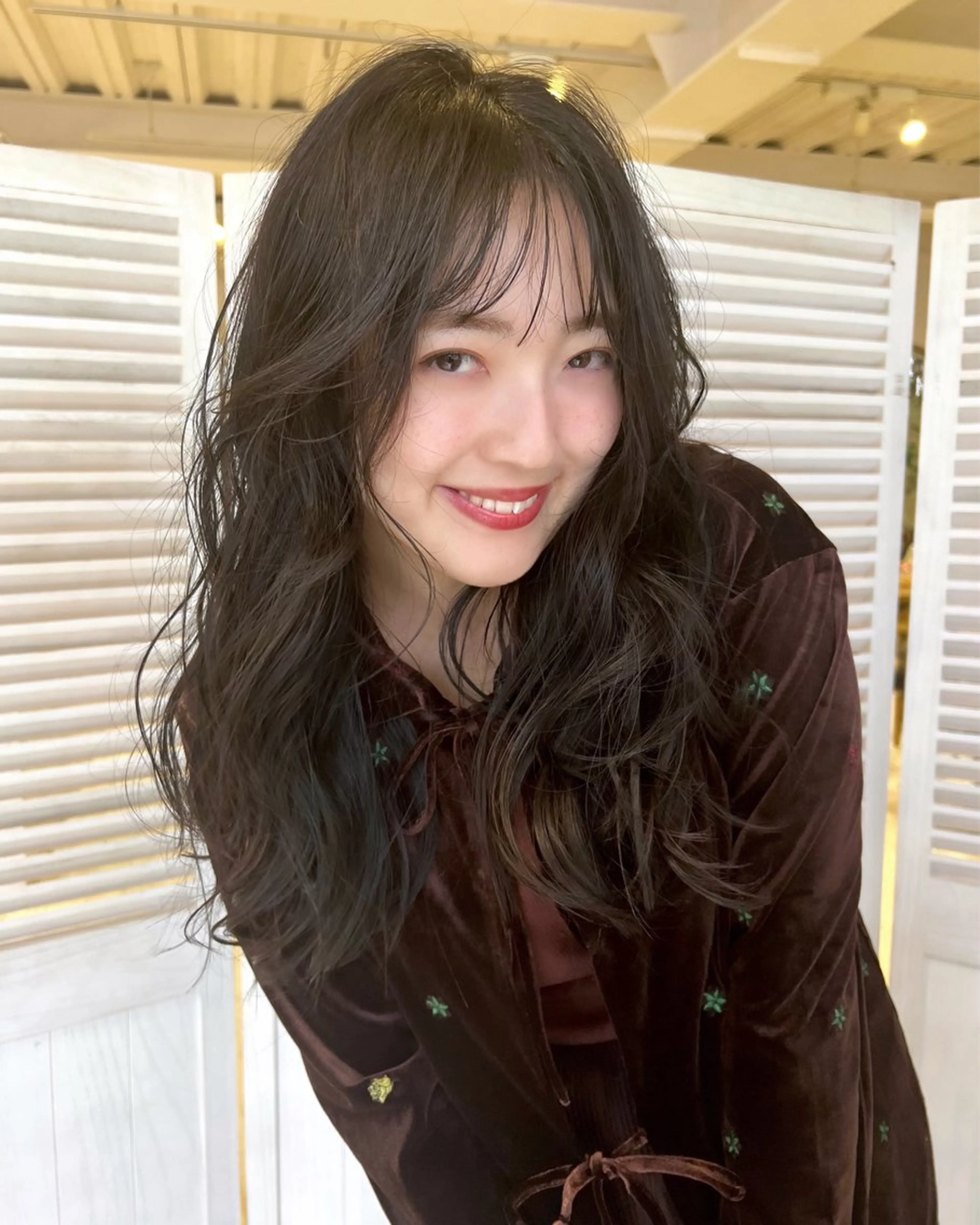 ロング レイヤーカット 韓国ヘア 🎀華澄のヘアスタイル
