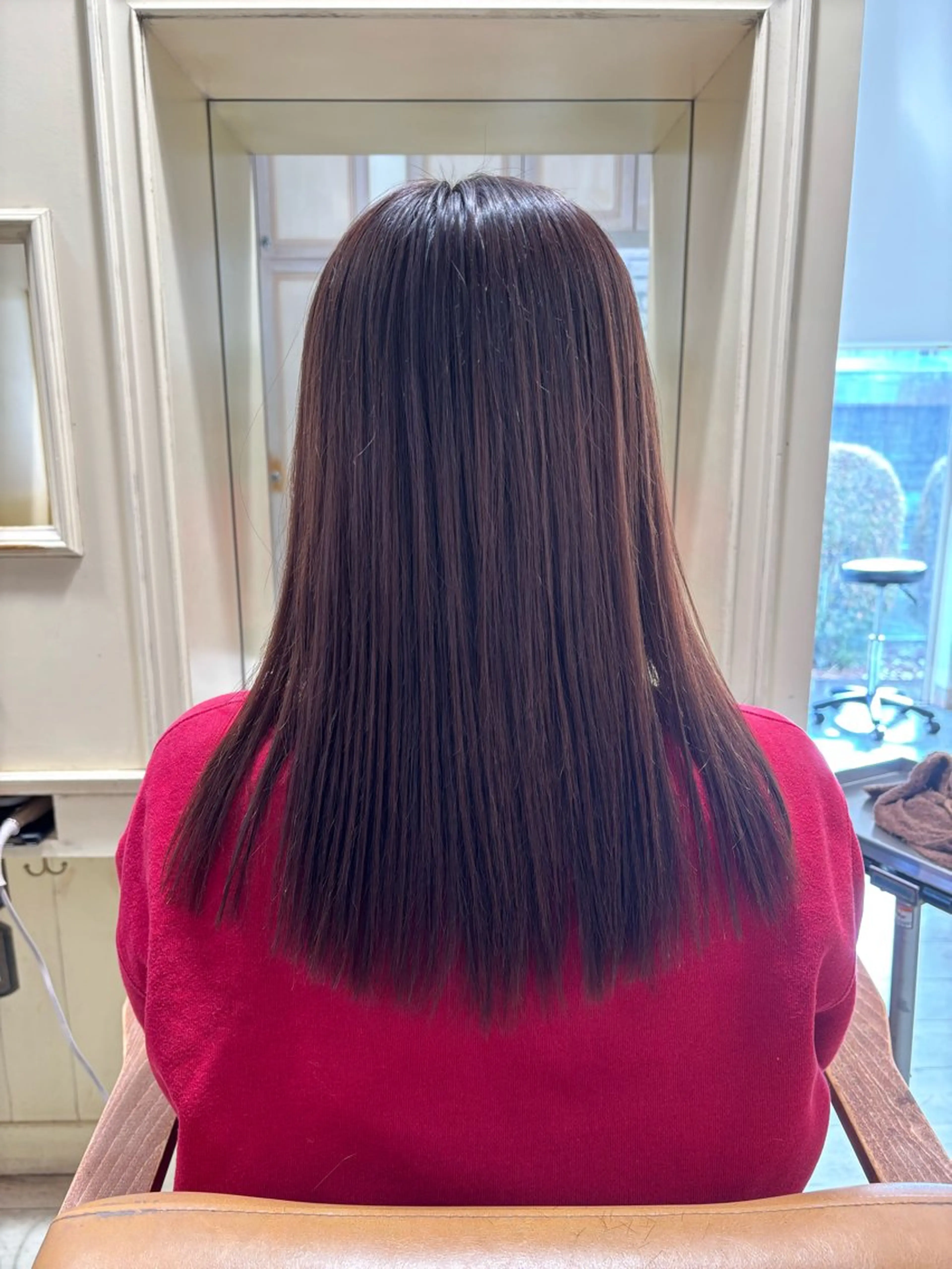 セミロング カット 縮毛矯正 シルエット重視✂︎ 髙橋　盾のヘアスタイル