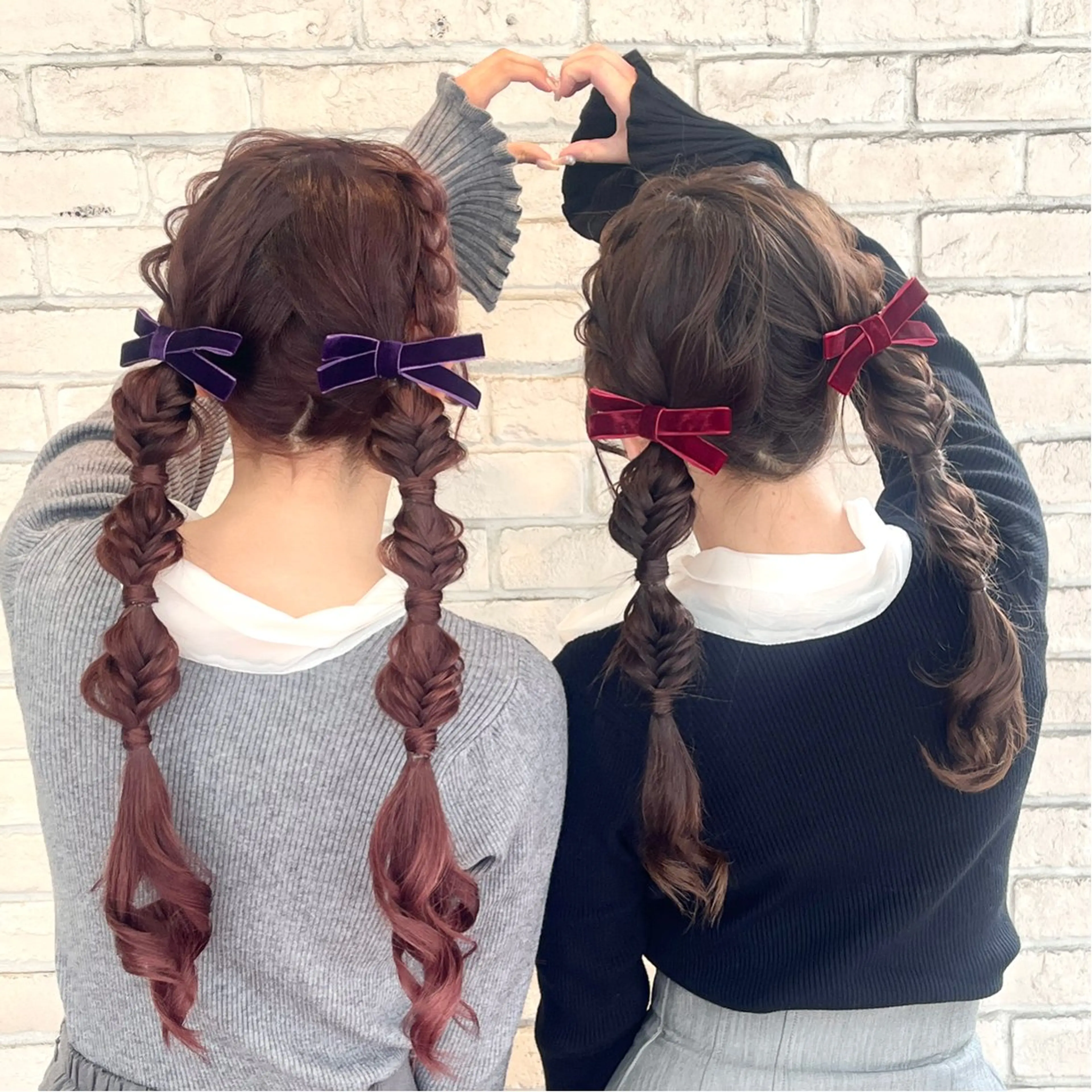 ロング ヘアアレンジ ヘアセット 韓国レイヤー 暖色カラー/さくらのヘアスタイル