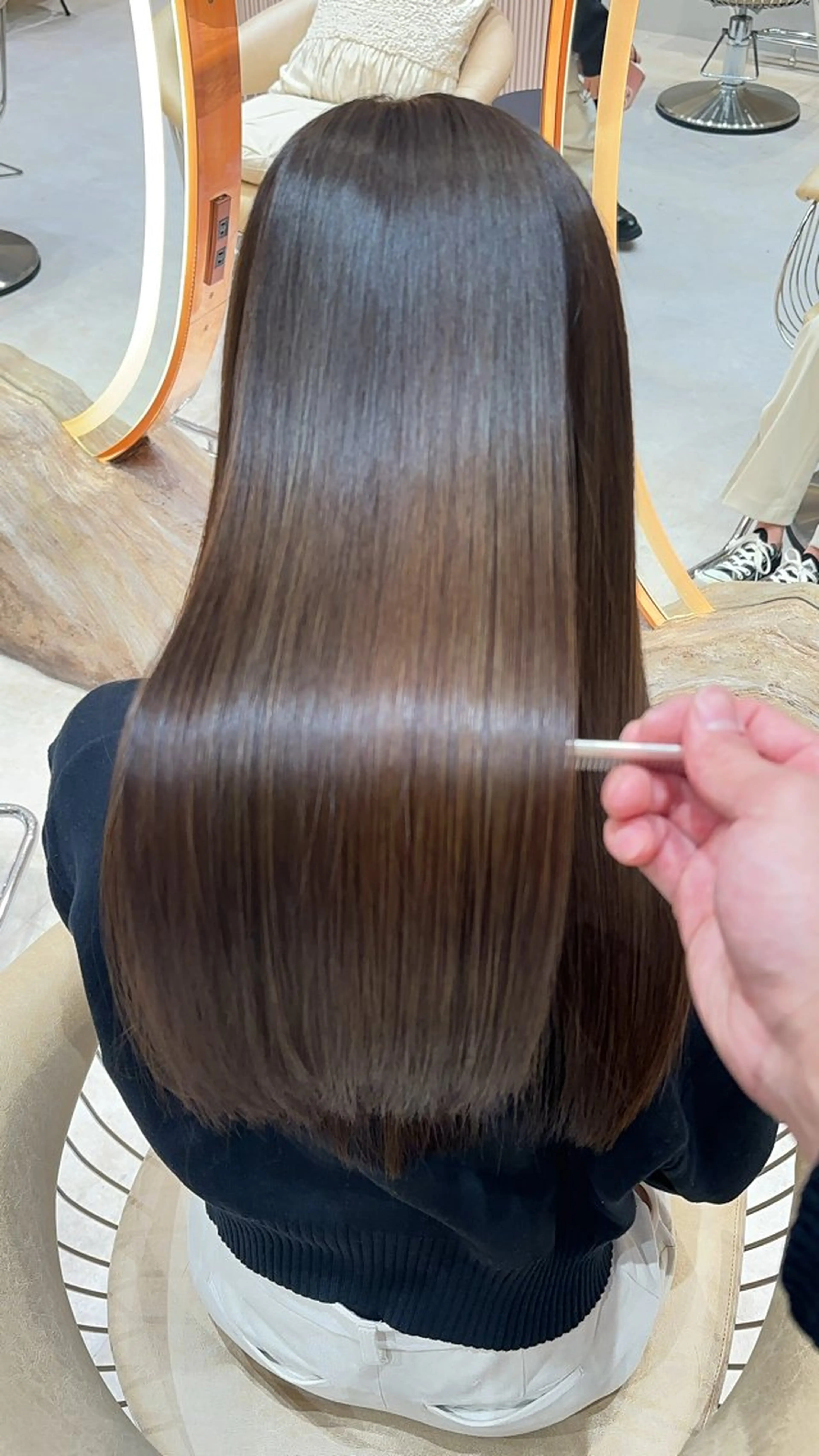 ロング カラー カット ヘアカラー トリートメント レイヤー❣️縮毛矯 川村利幸のヘアスタイル