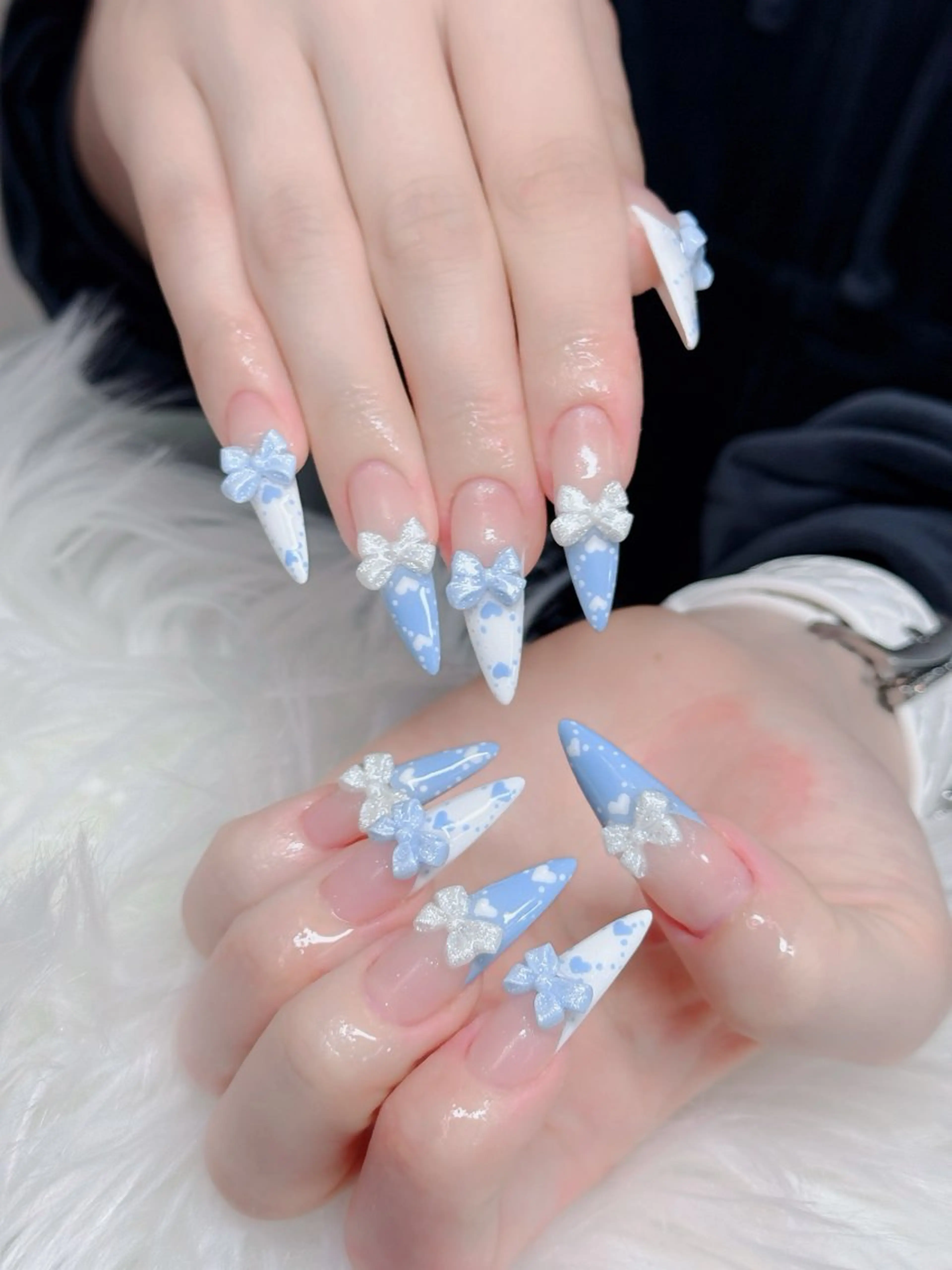 ネイル アートネイル フレンチネイル ジェルネイル 韓国ネイル マグネットネイル Lenie Nail Salonのネイルデザイン