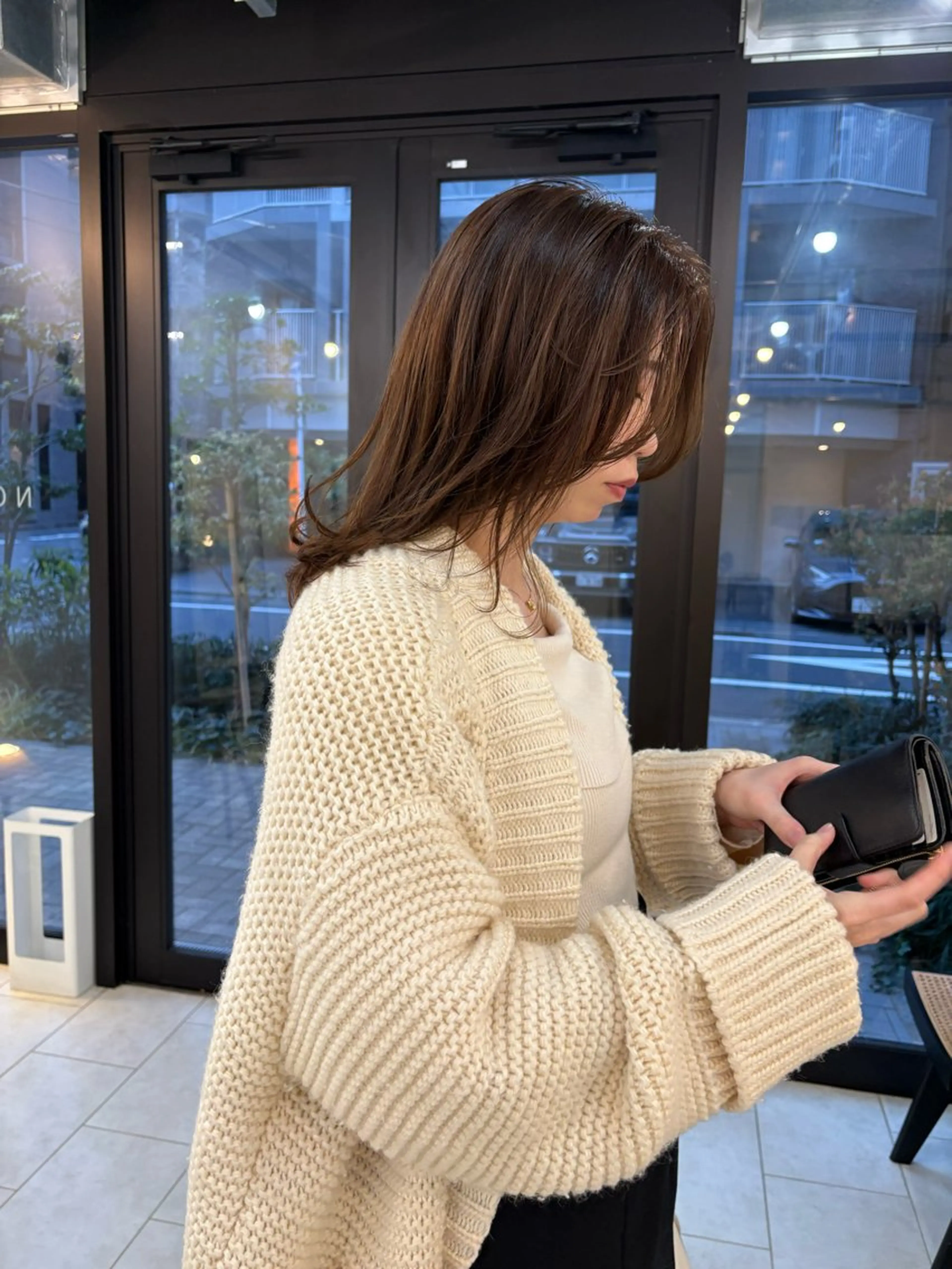 セミロング カラー カット ヘアカラー eri kinjoのヘアスタイル