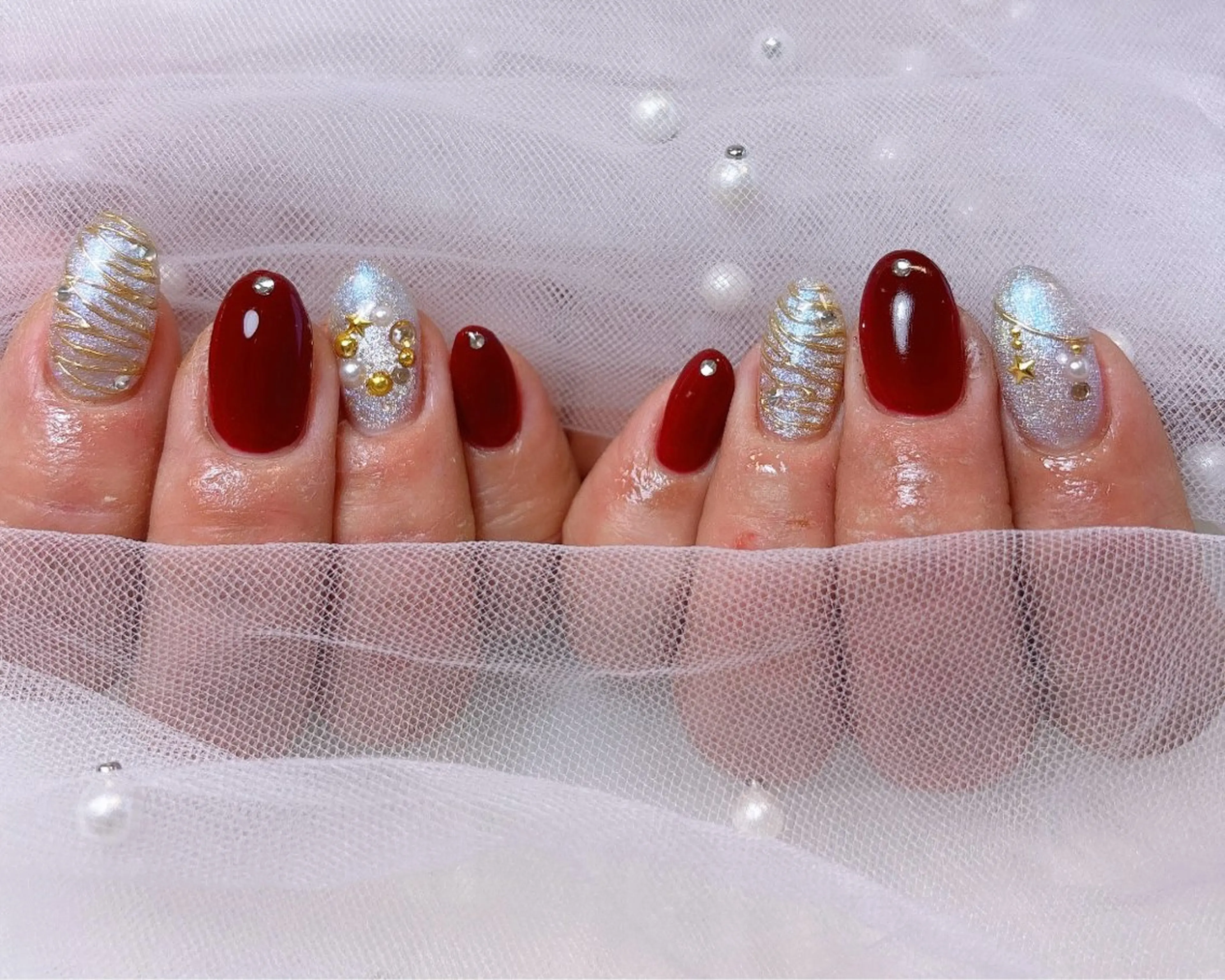 ミディアム ハンドネイル Rinosh Haruのネイルデザイン