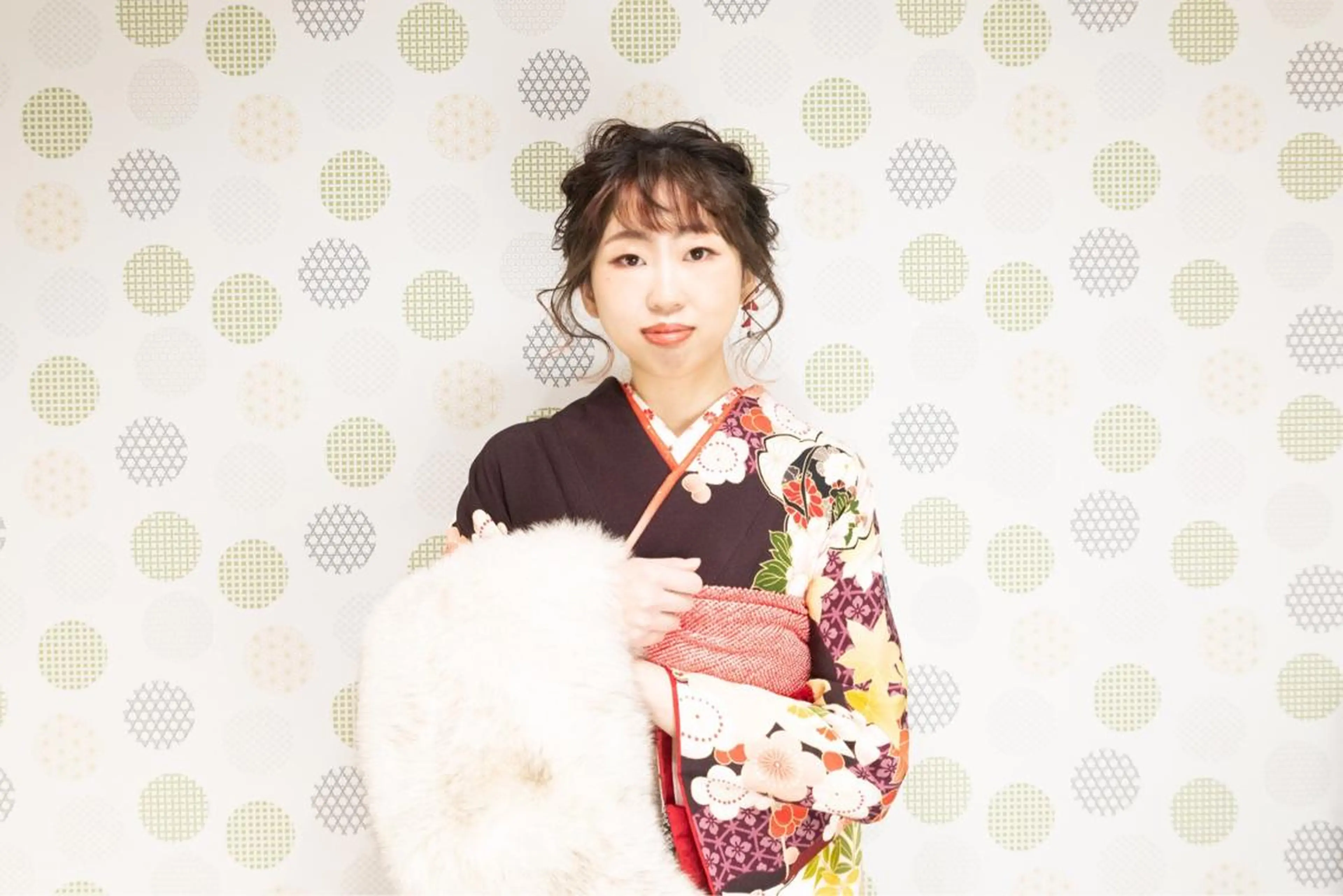 カラー ヘアアレンジ マツエク・マツパ 成人式 成人式 野咲き 美容室のマツエク・マツパデザイン