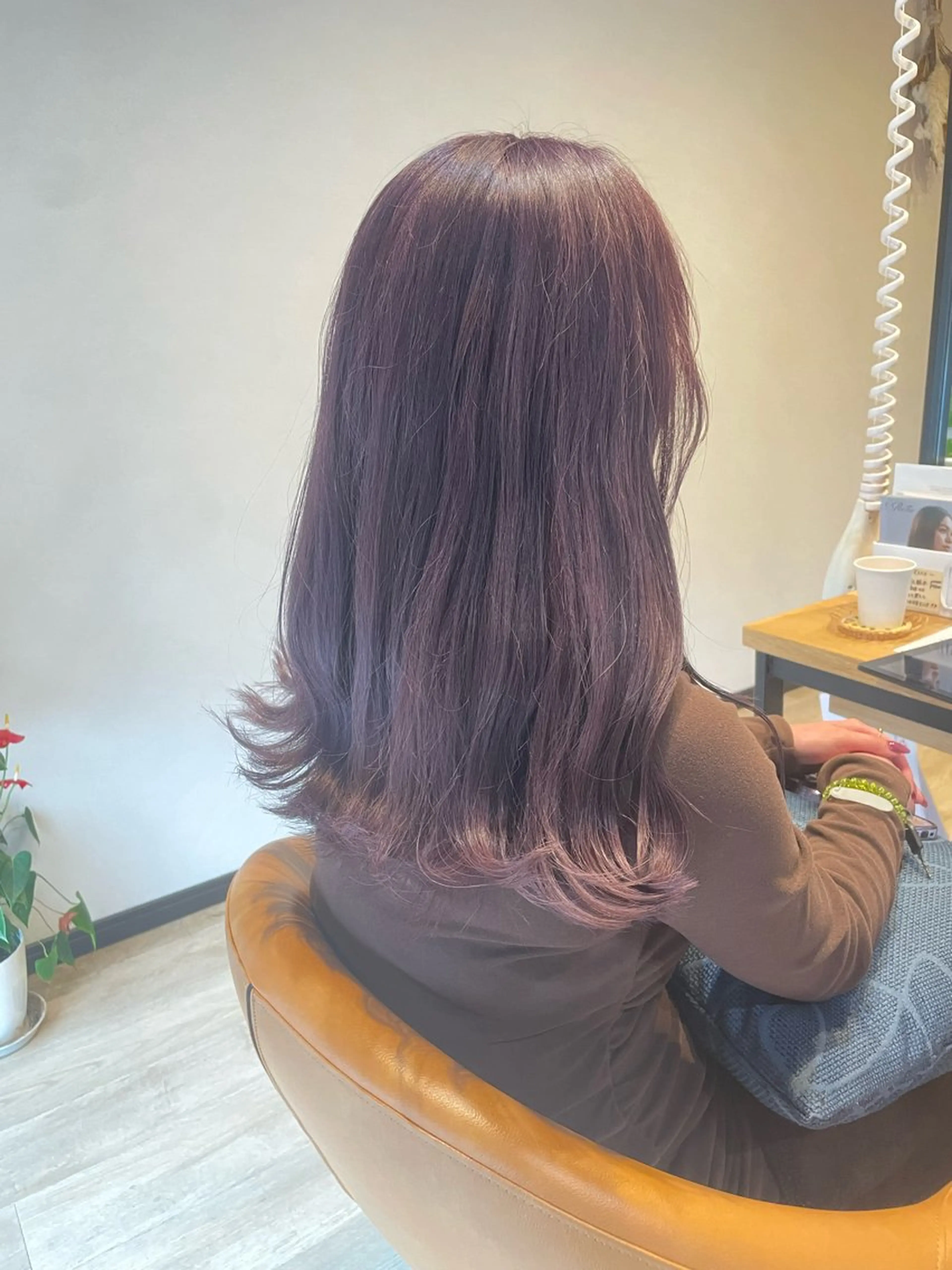 ロング カラー ピンクカラー バイオレットカラー ヘアカラー トリートメント 髪質改善/ブリーチ 田代 龍我のヘアスタイル