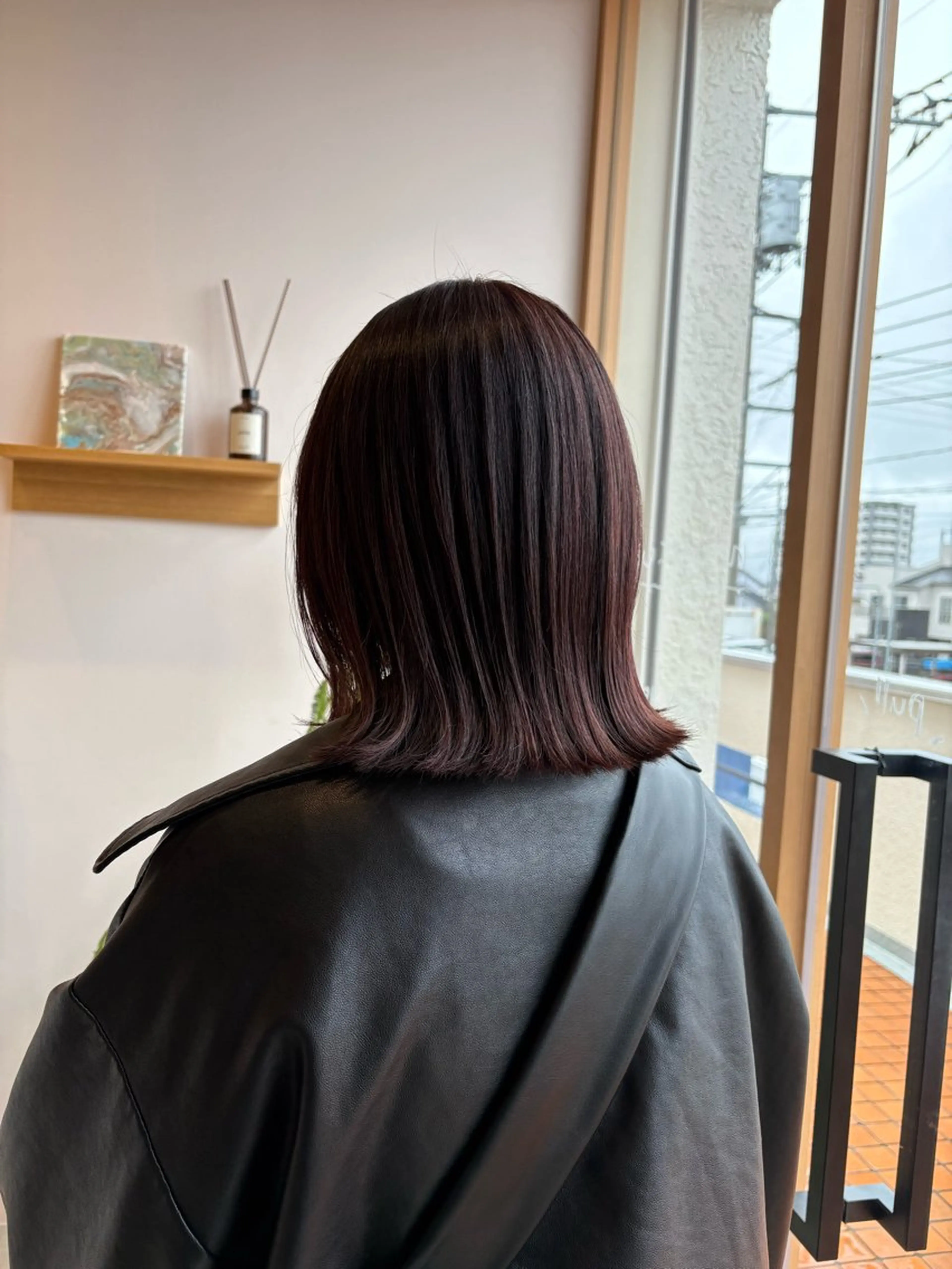 ミディアム カラー カット ヘアカラー トリートメント runru /muku.のヘアスタイル