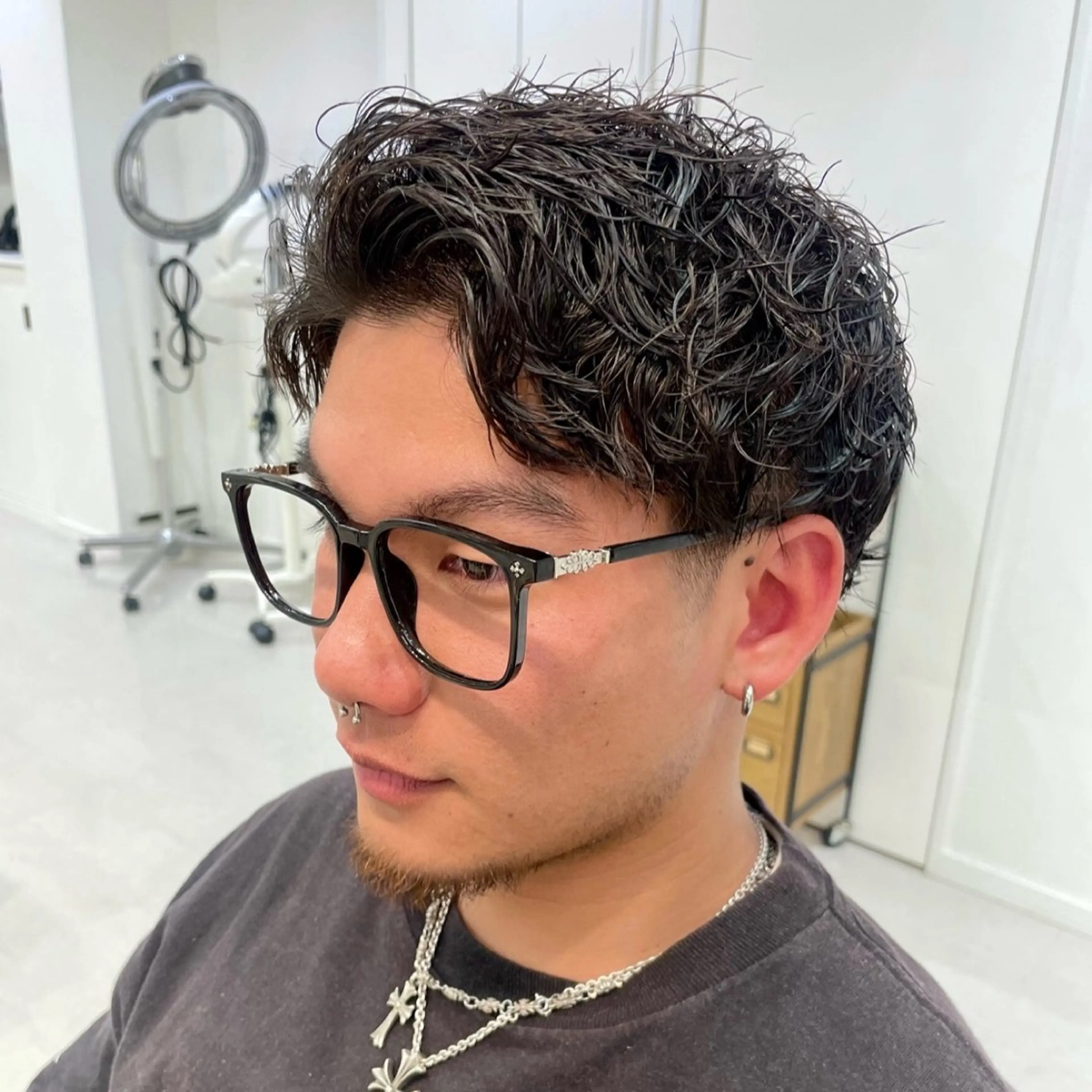 パーマ メンズ フェードカット メンズパーマ カット パーマ メンズ支持率No.1 /大船メンズパーマのヘアスタイル