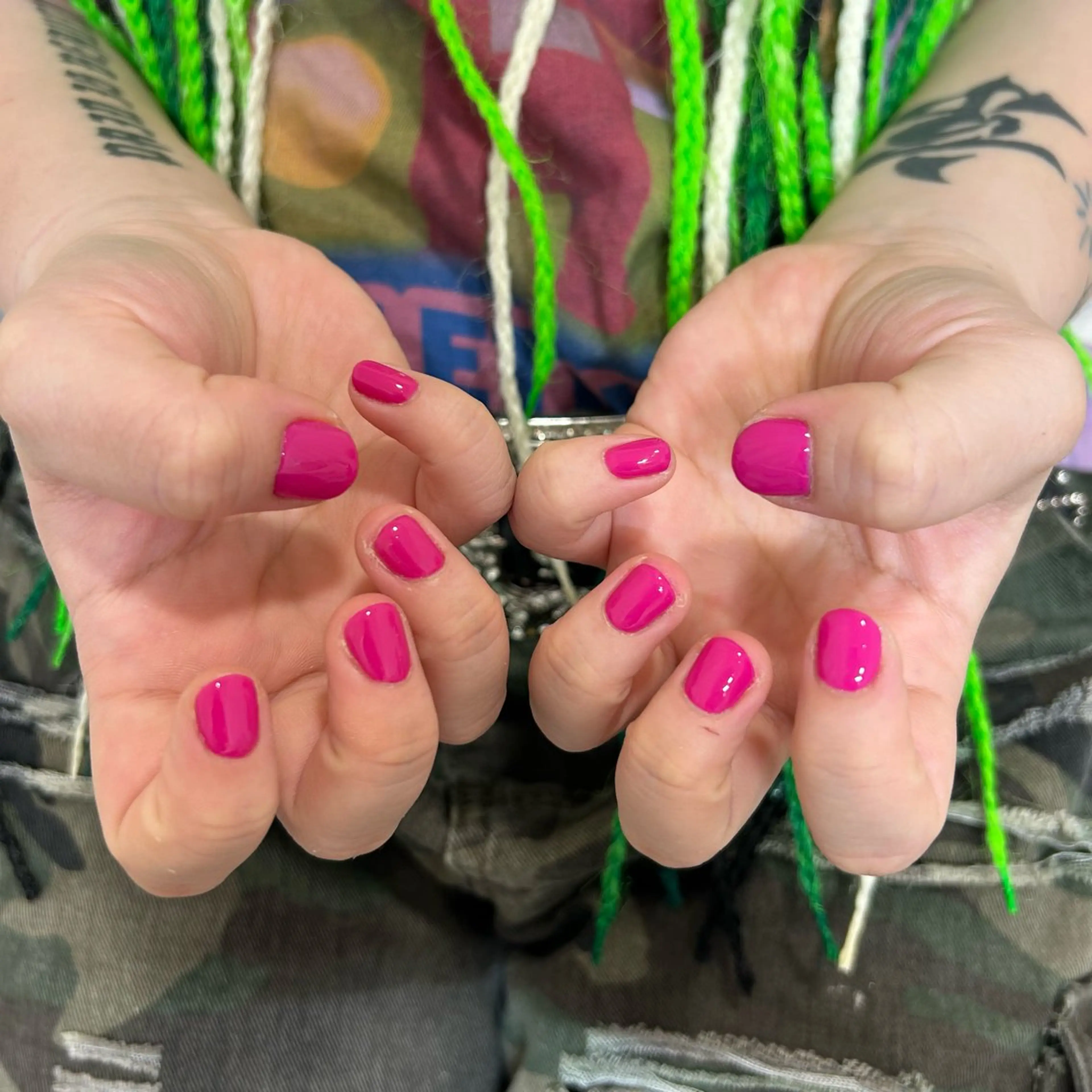 ネイル ワンカラーネイル ピンク cutill 城南店 ヒナのネイルデザイン