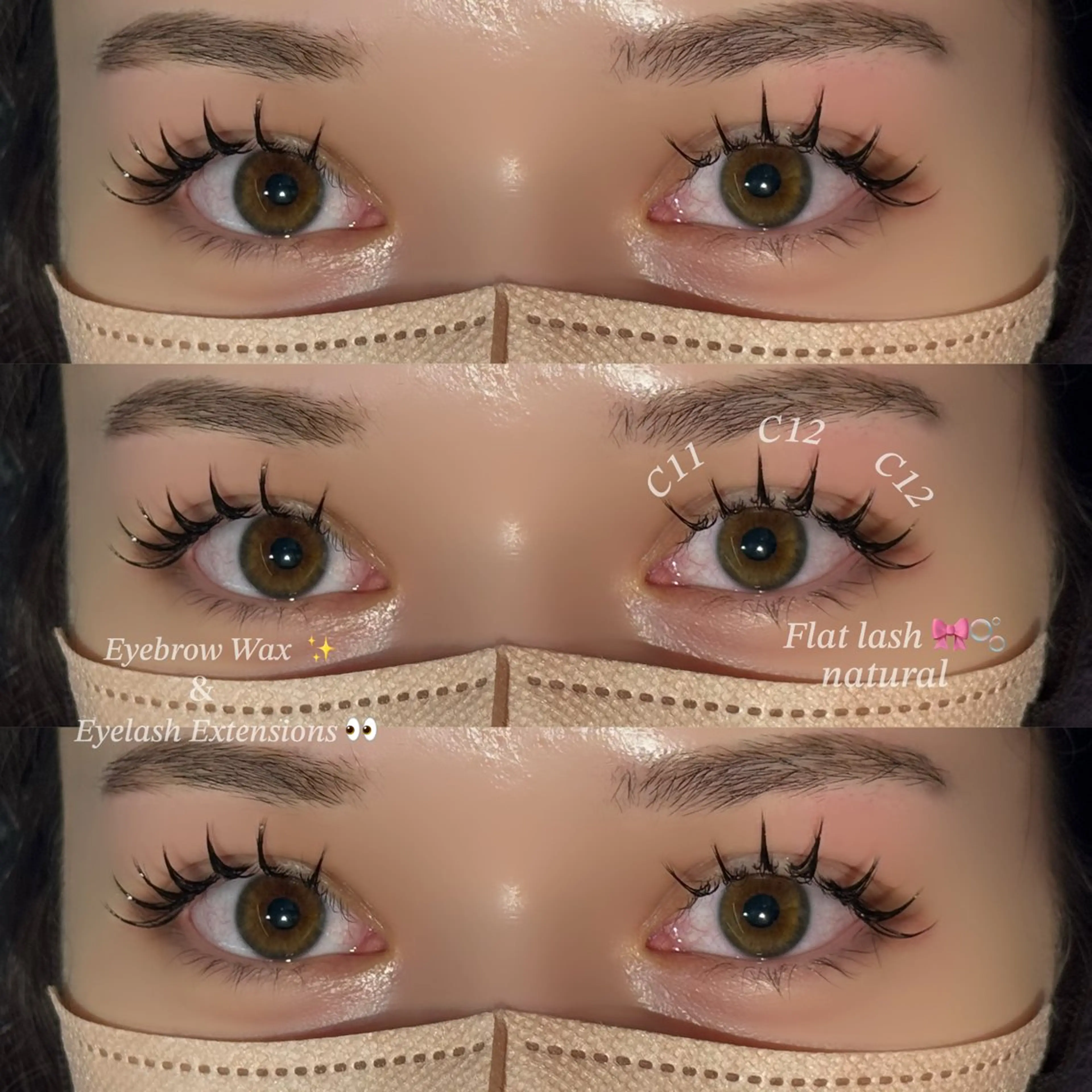 【🎀平日限定🎀】流行りの韓国風束感マツエク👀✨1時間付け放題！！【コーティング仕上げ⭐️】の写真