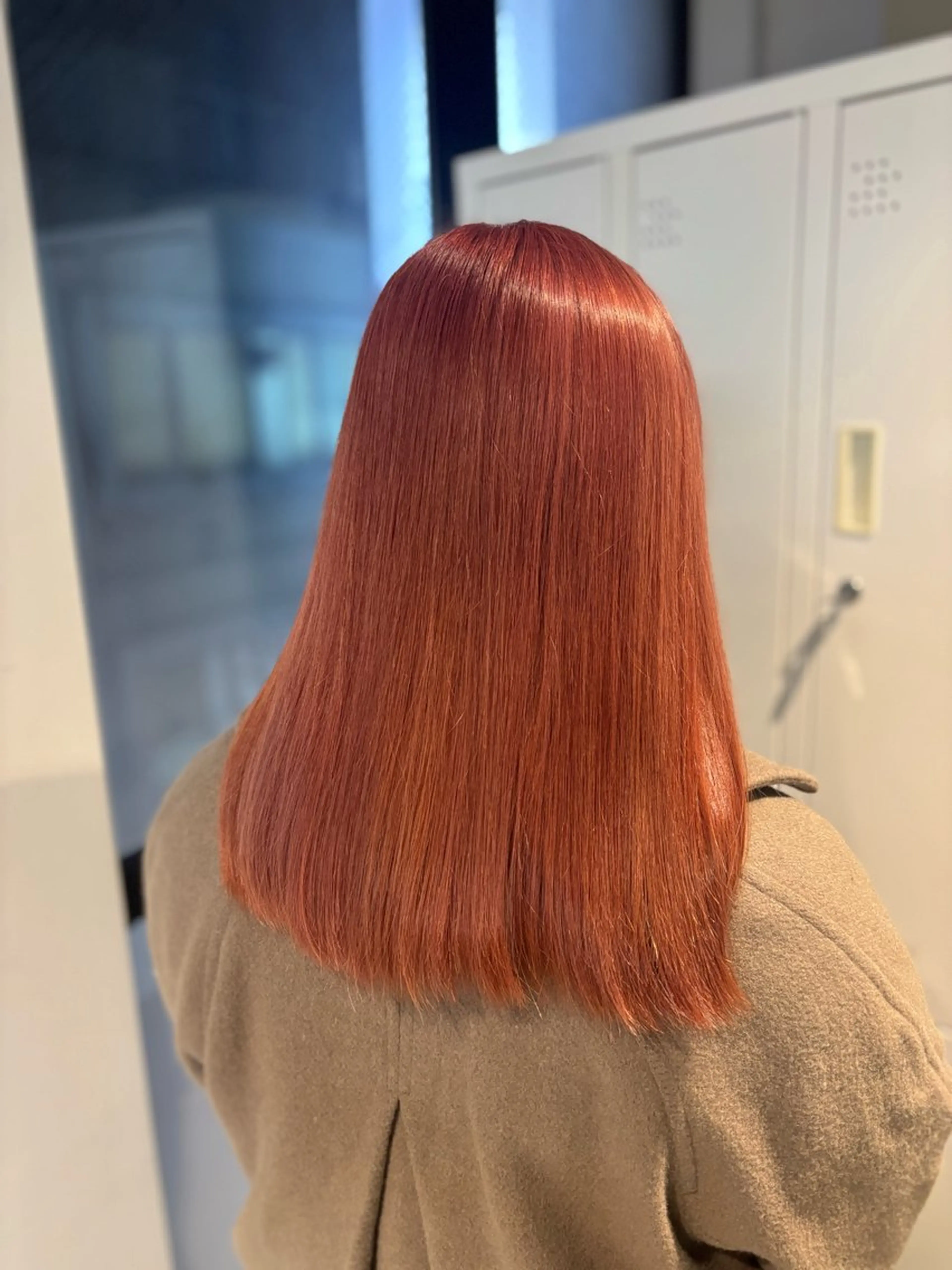 ミディアム カラー ブリーチ ピンクカラー ヘアカラー トリートメント universe Mizuki🎀のヘアスタイル