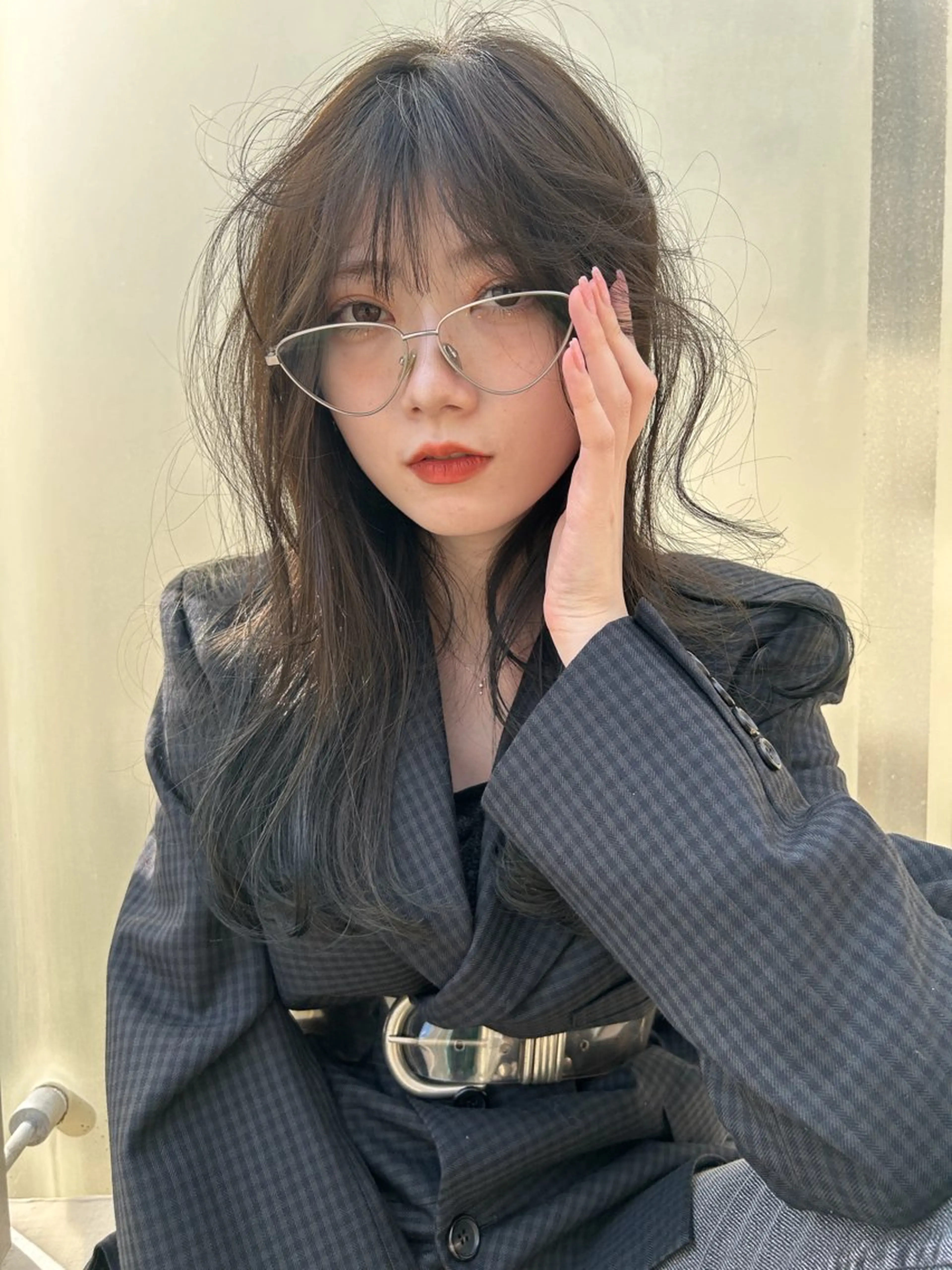 ロング ヘアカラー トリートメント nessヤマサキ リュウタのヘアスタイル