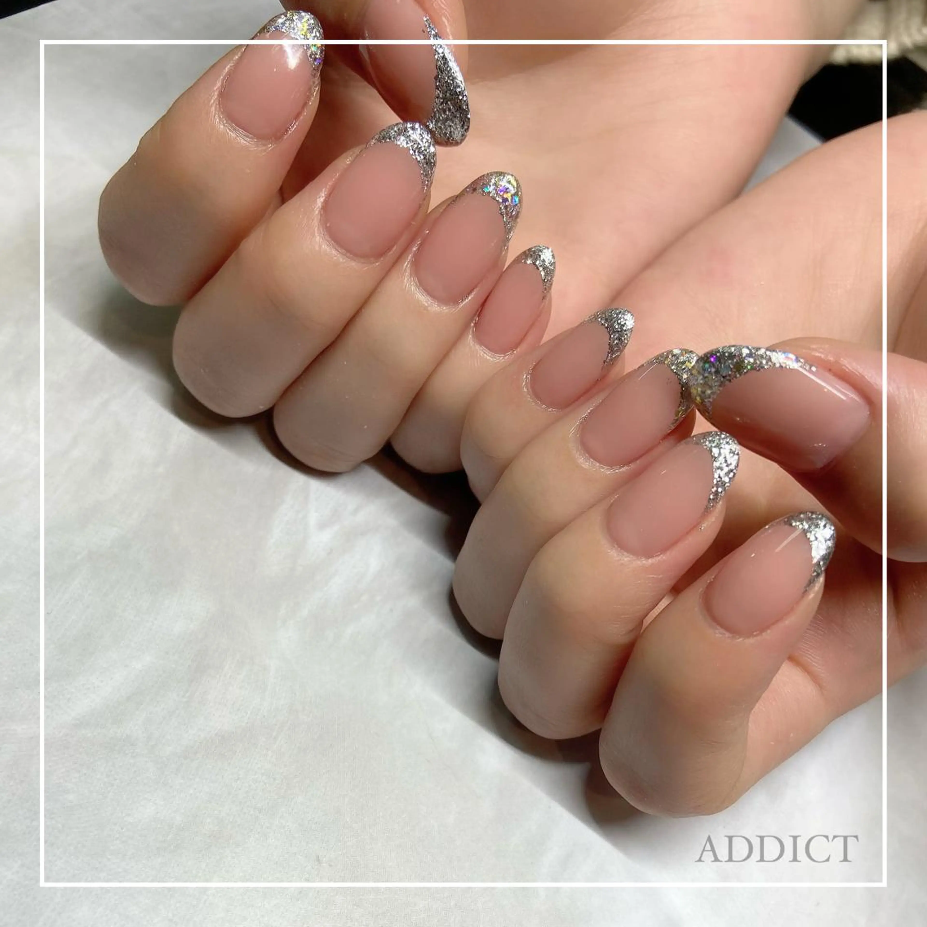 ネイル アートネイル フレンチネイル ワンカラーネイル ADDICT アディクトのマツエク・マツパデザイン