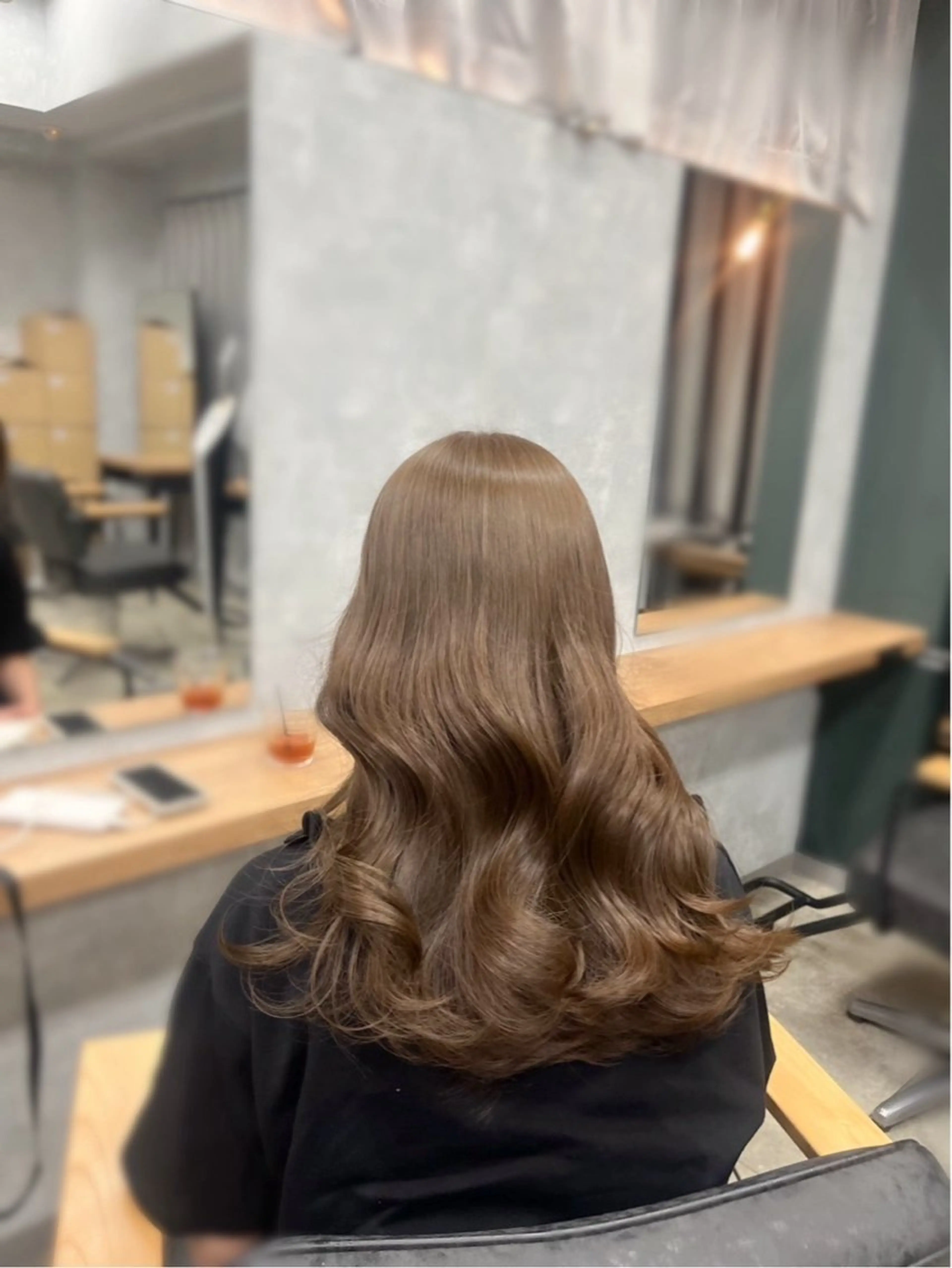 ロング カラー ベージュカラー Lutia 新宿 髪質改善/アカリ🎀のヘアスタイル