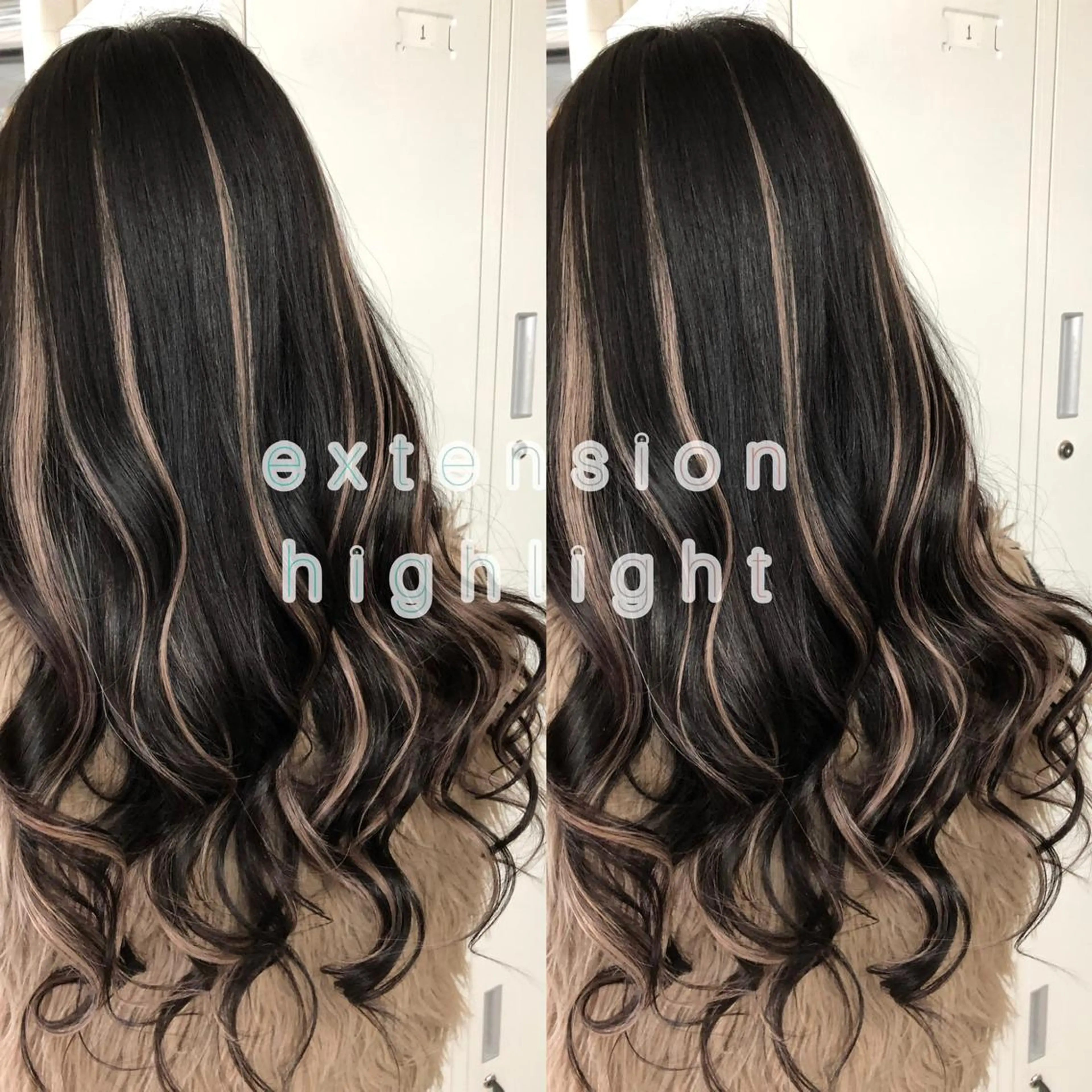 ロング カラー ヘアアレンジ シールエクステ バレイヤージュ ブリーチ ハイライトカラー ハイトーンカラー カット ヘアカラー トリートメント レイヤー/エクステ alpha下妻のヘアスタイル