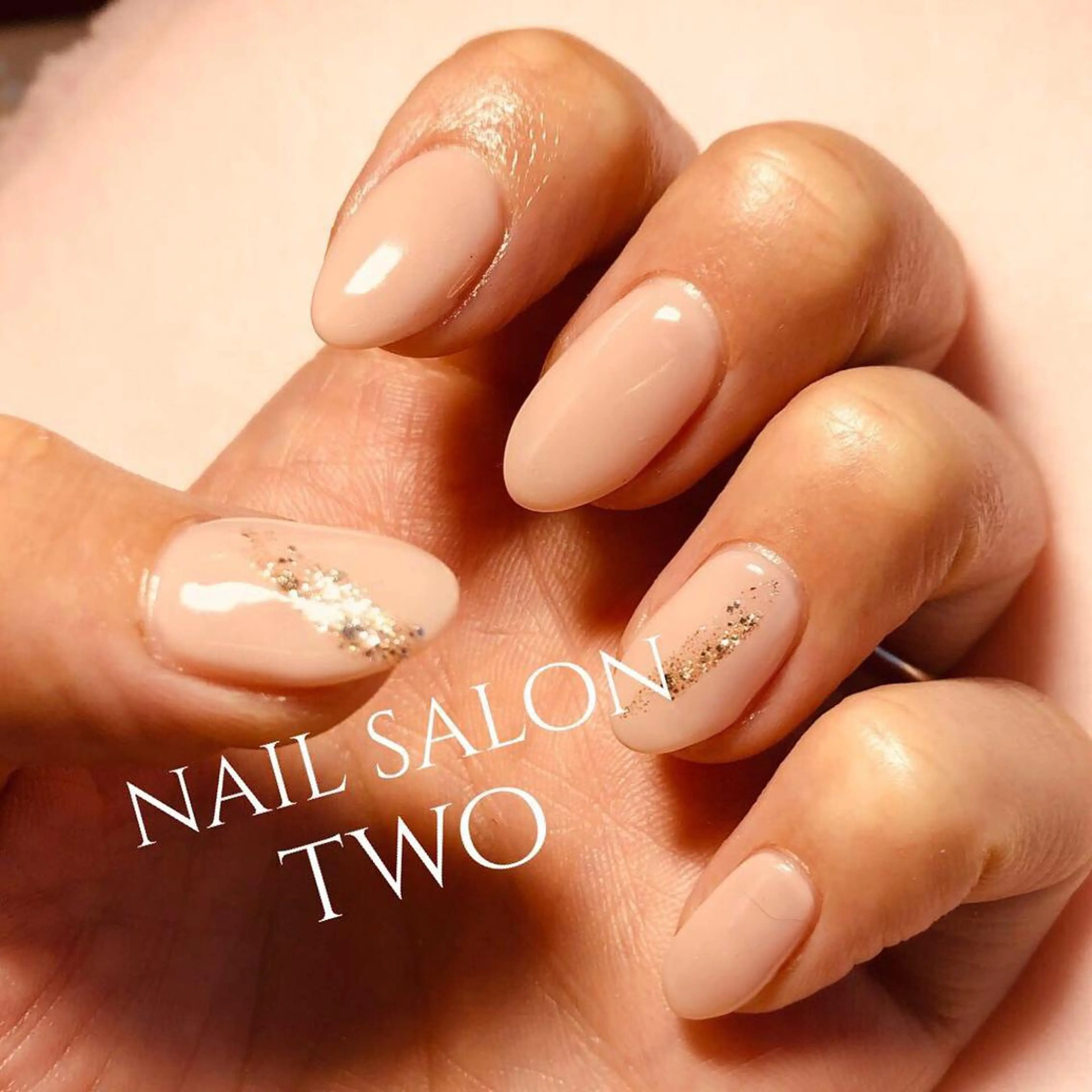 ネイル ワンカラーネイル ハンドネイル two nailのネイルデザイン