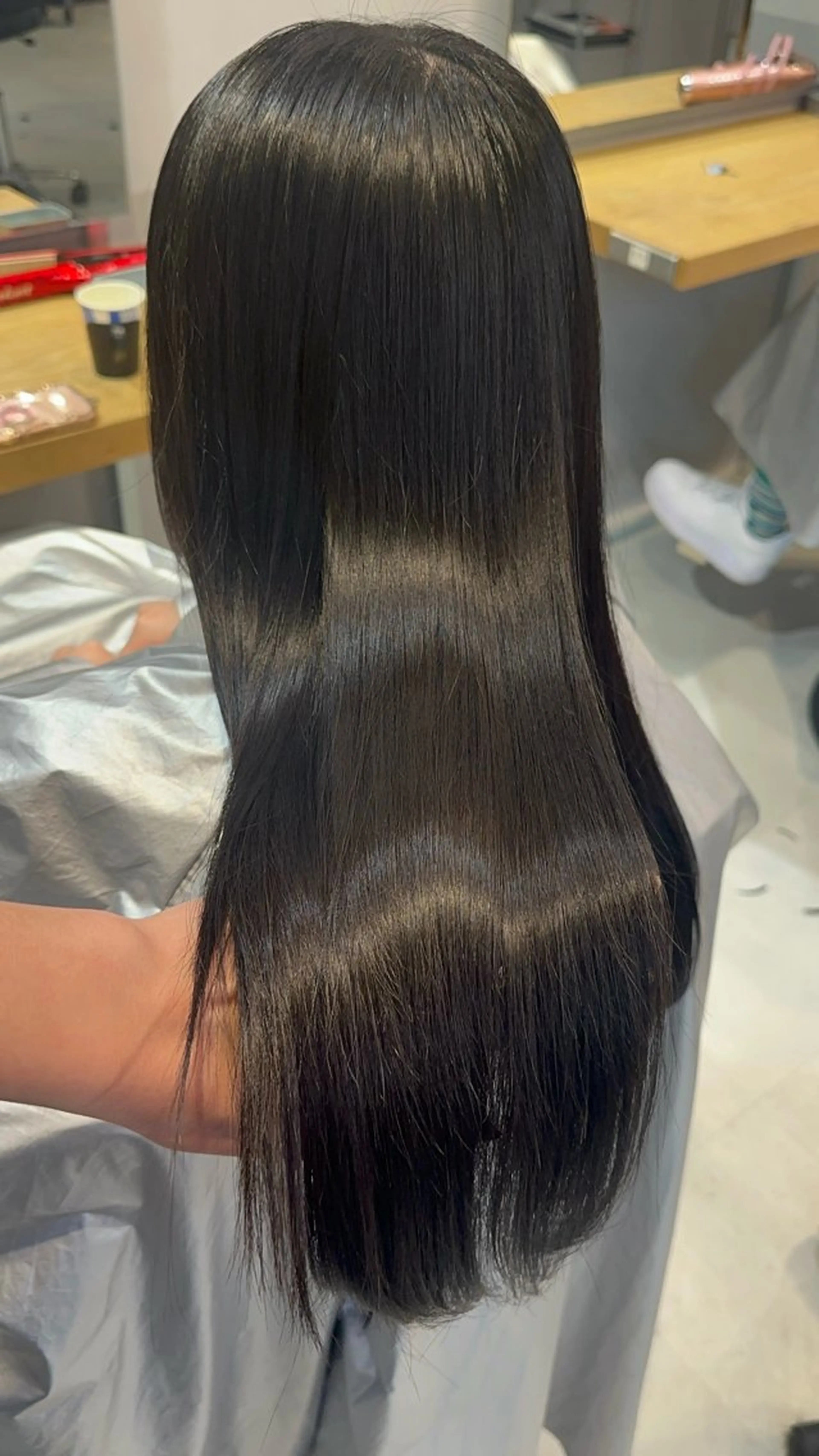 セミロング カラー ヘアカラー トリートメント 💖ハイライト/ハイ トーン💖MIKIのヘアスタイル