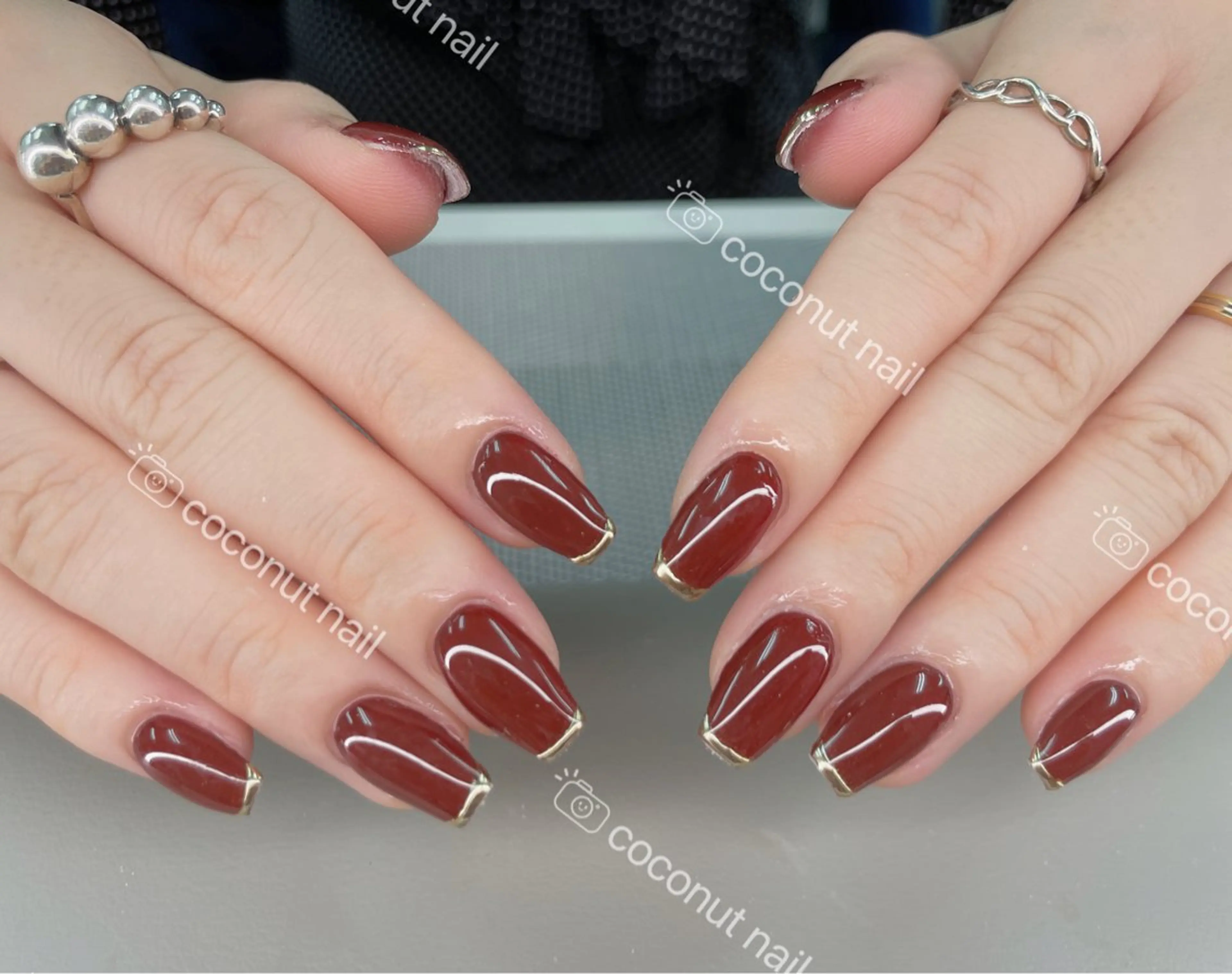 ネイル ハンドネイル 神田 ココナッツのネイルデザイン