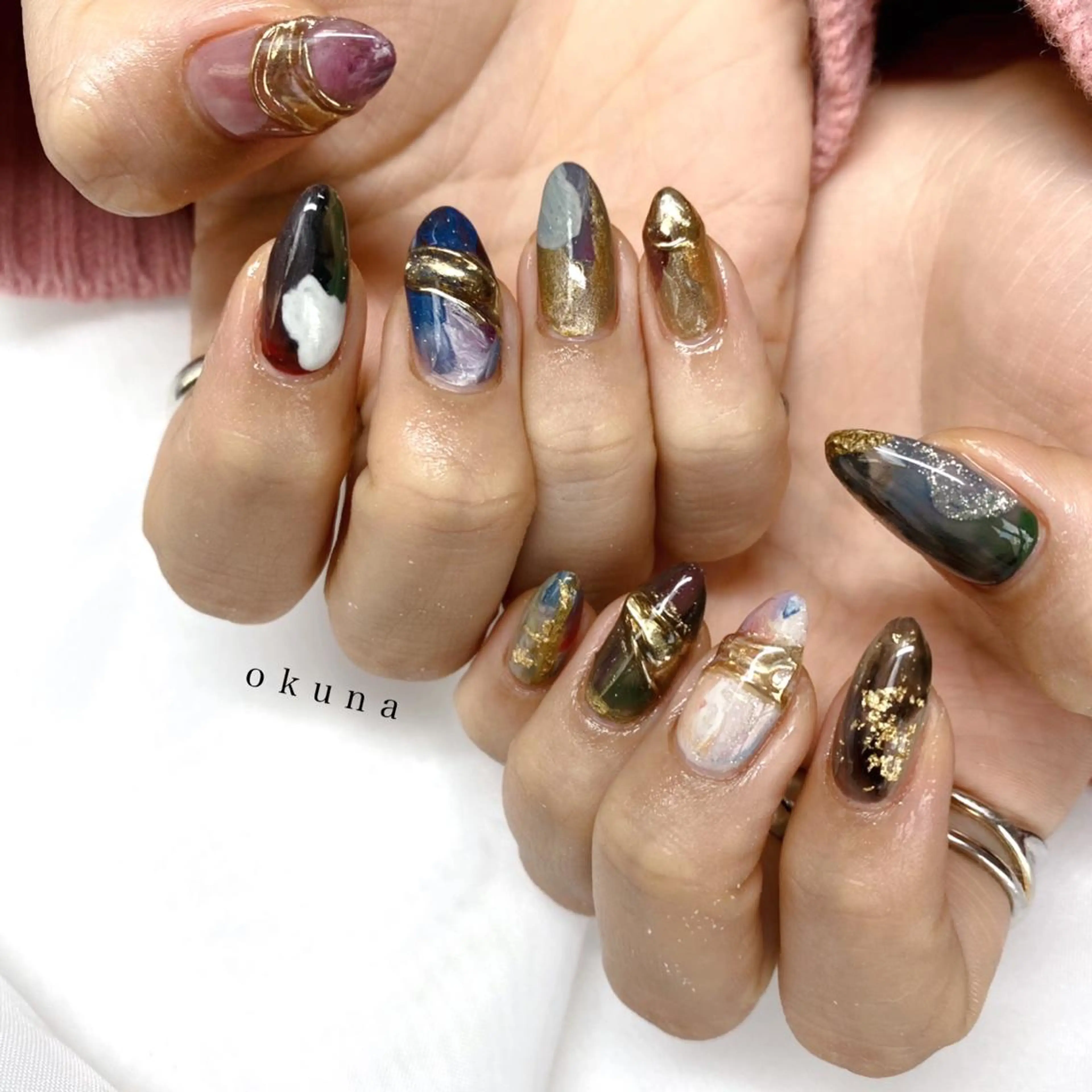 ネイル ニュアンスネイル パンチャパンチャ ネイルサロンのネイルデザイン